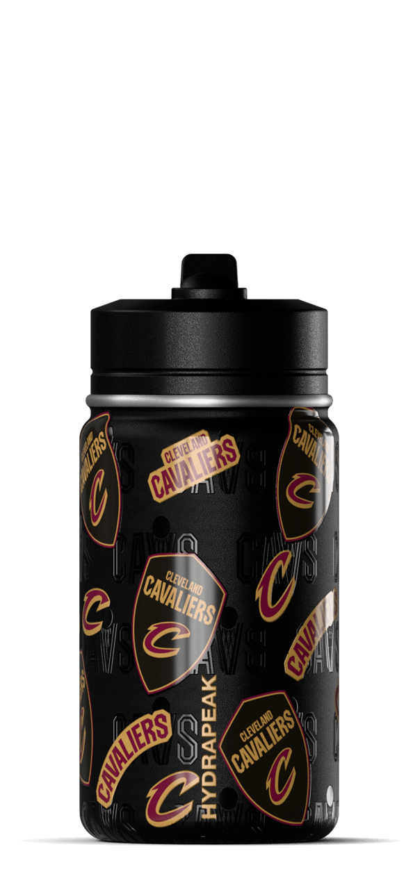 Hydrapeak NBA 14oz Kids Water Bottle with Straw Lid - Officially Licensed Team Design