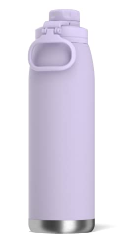 Hydrapeak 40 oz Insulated Water Bottle with Chug Lid - Leak Proof Double Walled Vacuum Stainless Steel, Cold 24