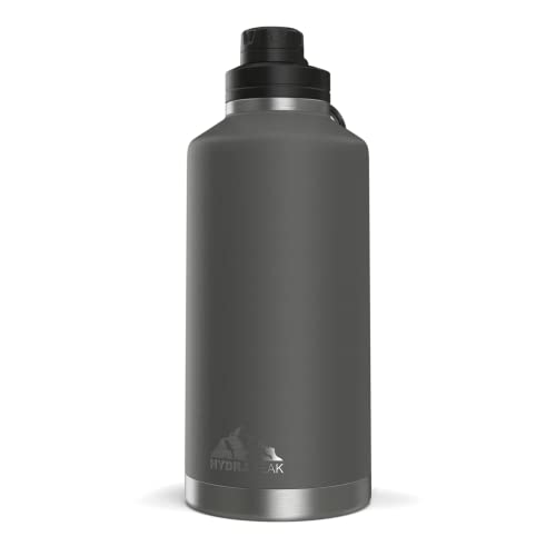 Hydrapeak 72 oz Insulated Water Jug - Graphite, Leak-Proof, Half Gallon