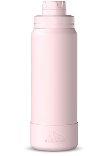 Hydrapeak 26oz Sport Insulated Water Bottle with Chug Lid - Seashell - Cupholder-Friendly Leak-Proof Bottle