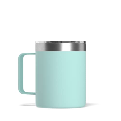 Hydrapeak 14oz Insulated Travel Mug Aqua - Double Wall Stainless Steel with Splash-Proof Lid