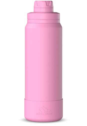 Hydrapeak 26oz Sport Insulated Water Bottle with Chug Lid - Stainless Steel, Bubblegum Pink, Leak-Proof