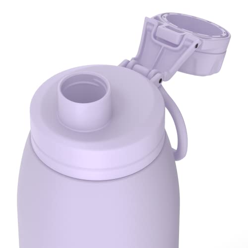 Hydrapeak 40 oz Insulated Water Bottle with Chug Lid - Leak Proof Double Walled Vacuum Stainless Steel, Cold 24