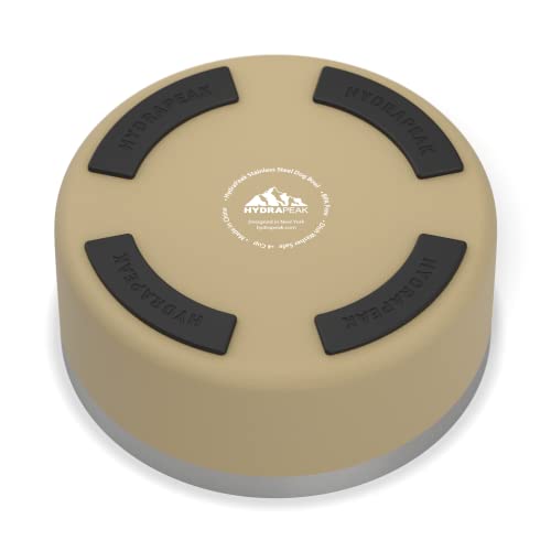 Hydrapeak Dog Bowl – Non-Slip Stainless Steel, 8 Cup (64 oz) Sand, for Large Dogs