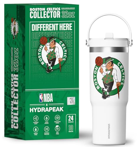 Hydrapeak NBA Boston Celtics Nomad 32oz Insulated Tumbler - Limited Edition White Collector Gift Box