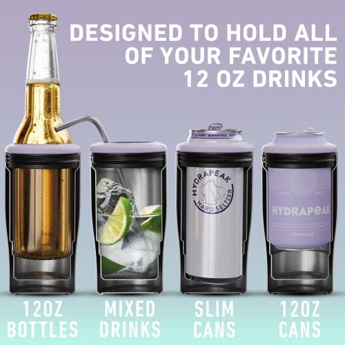 Hydrapeak 4-in-1 Insulated Can Cooler - Purple Cosmo