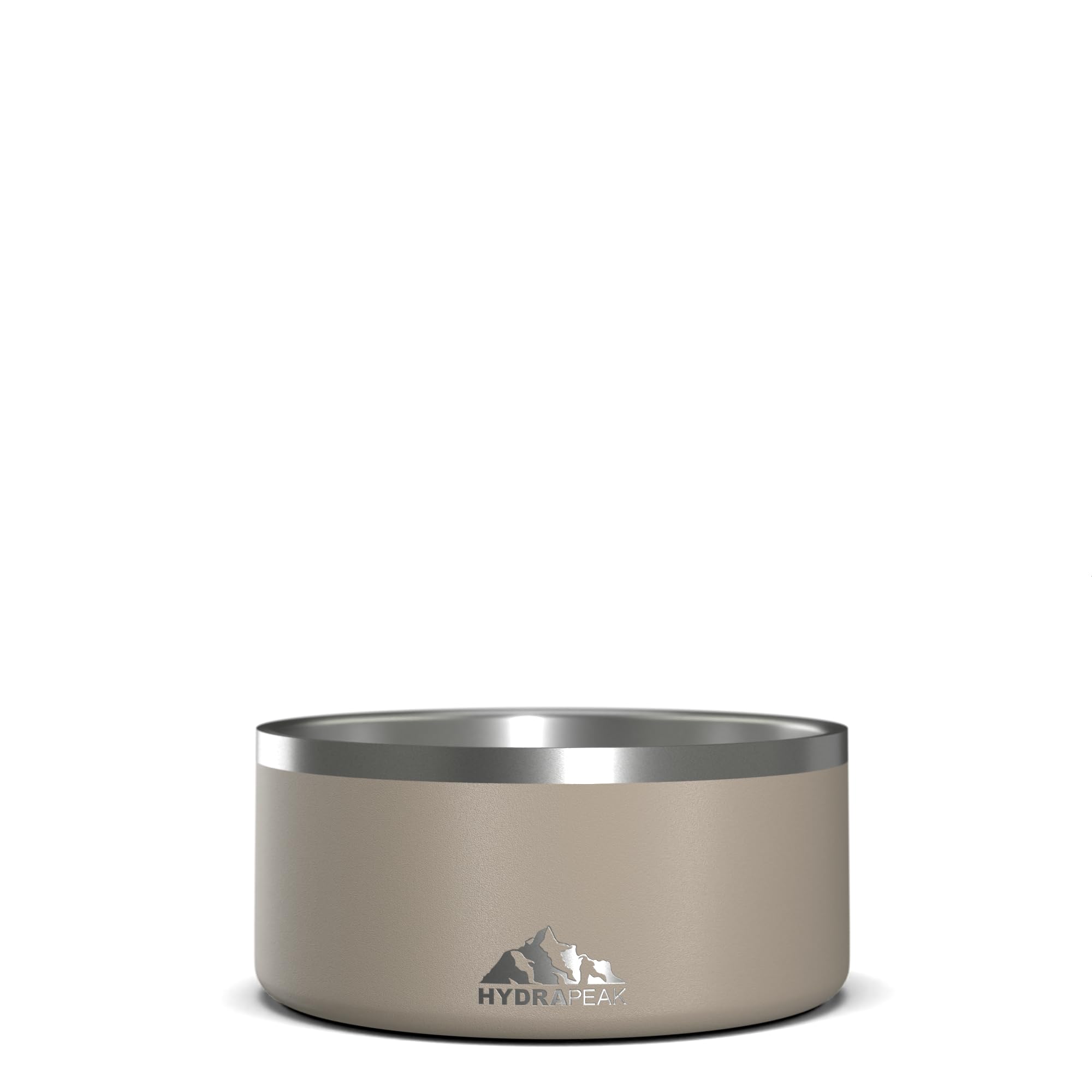 Hydrapeak Dog Bowl – Non-Slip Stainless Steel, 8 Cup (64 oz) Sand, for Large Dogs