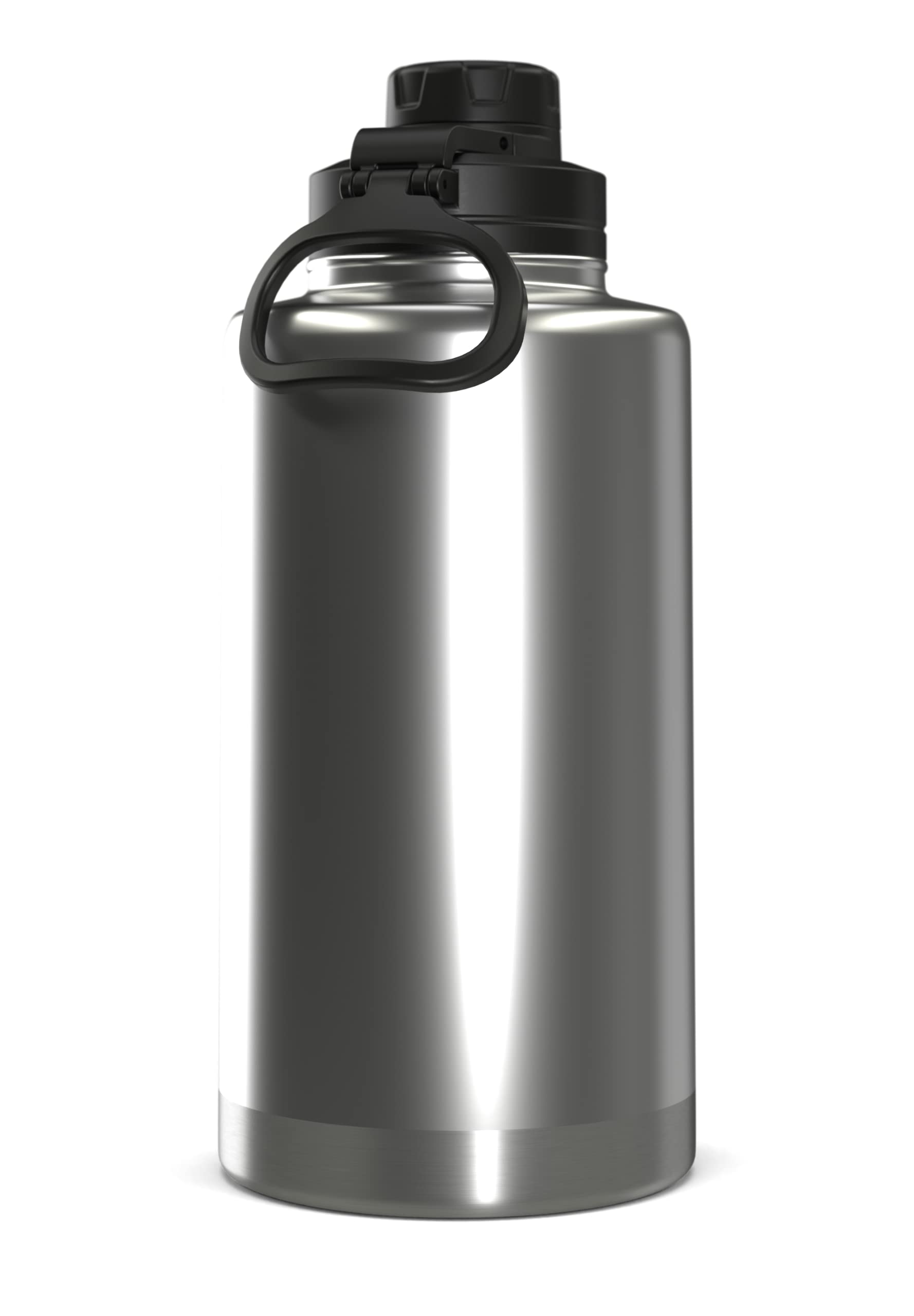 Hydrapeak 50oz Insulated Stainless Steel Water Bottle - Bare Stainless Steel Flask with Chug Lid