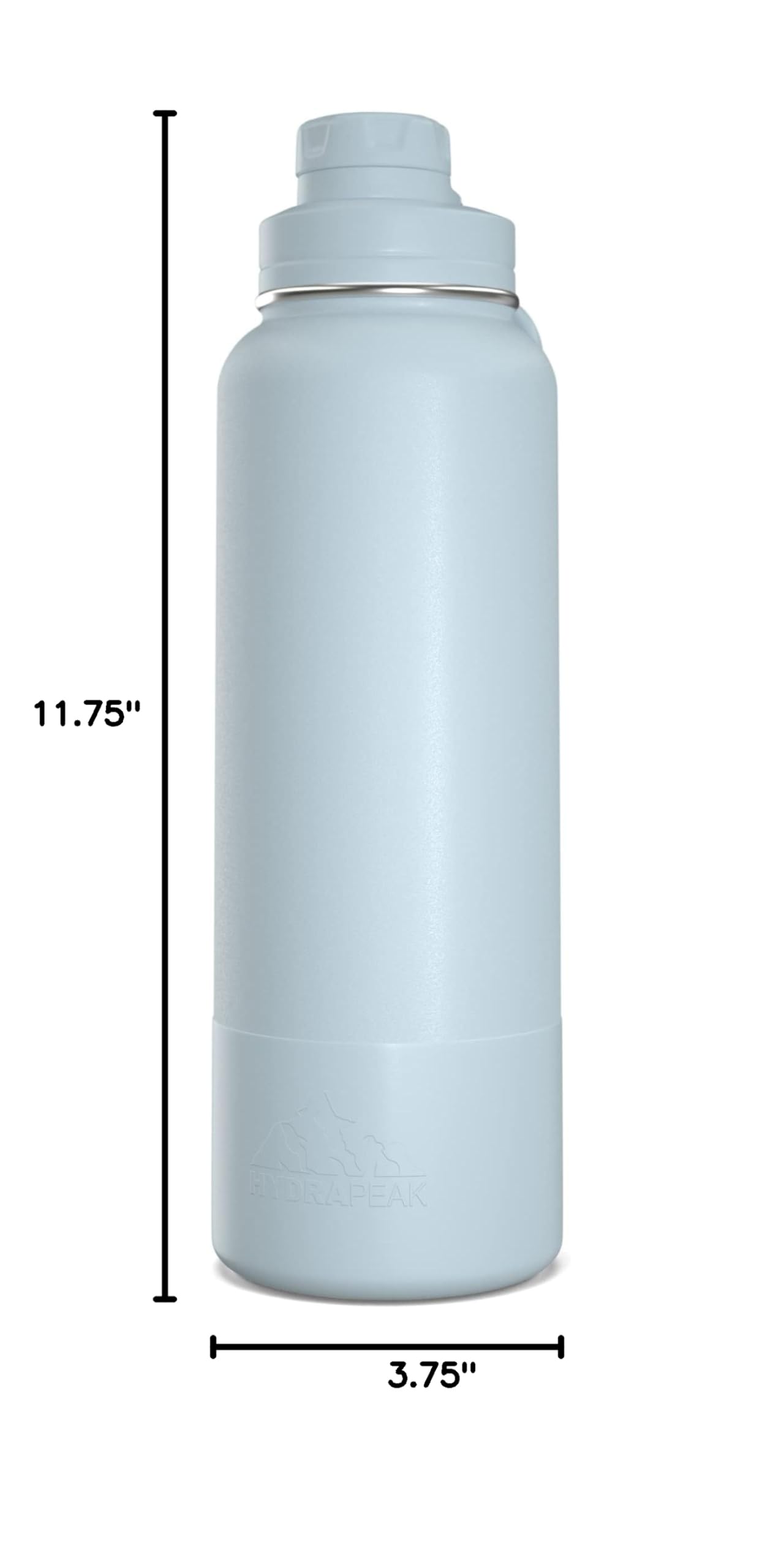 Hydrapeak Sport 40oz Insulated Water Bottle with Chug Lid – Powder Blue