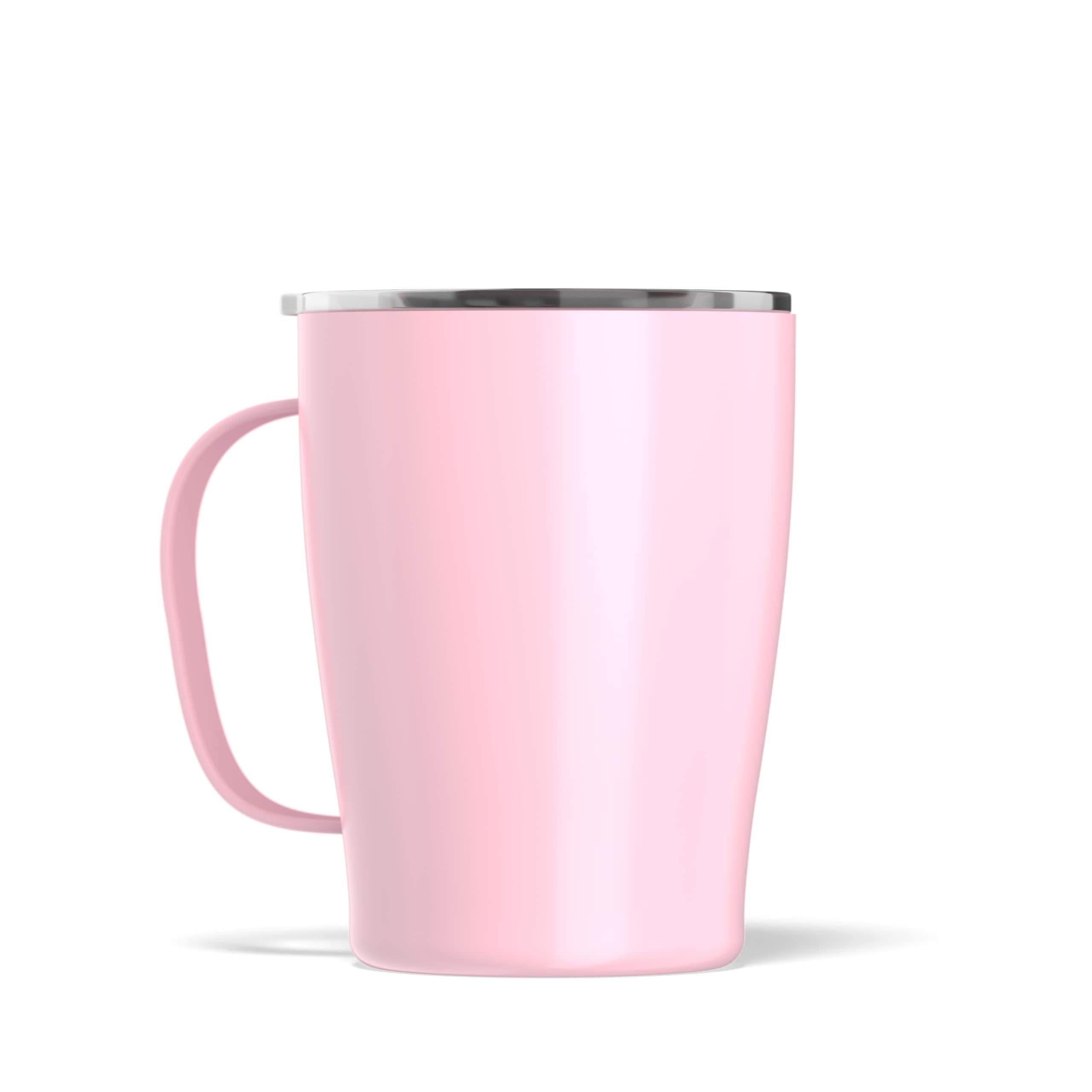 Hydrapeak SAVOR 18oz Double Vacuum Insulated Coffee Mug - Pink, Stainless Steel Travel Cup with Handle