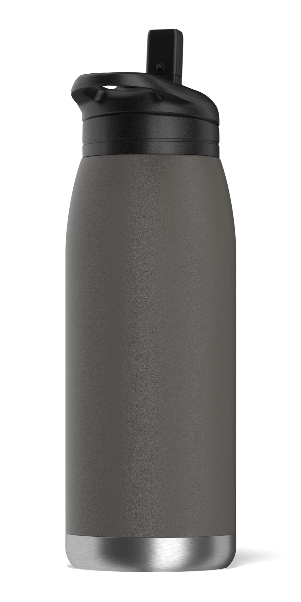 Hydrapeak Flow 32oz Insulated Water Bottle with Straw Lid – Graphite, BPA-Free, Leak-Proof