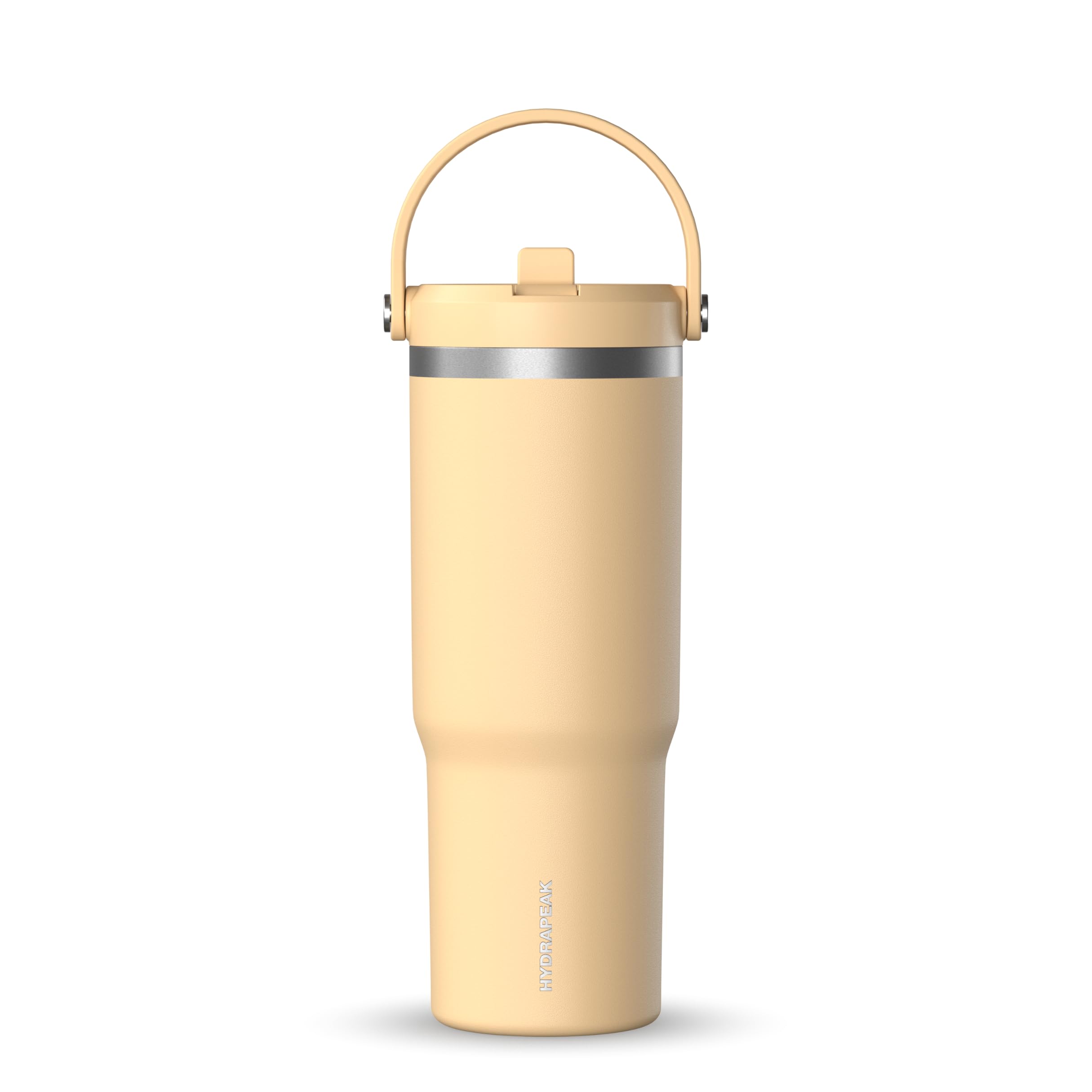 Hydrapeak Nomad 32 oz Tumbler with Handle and Straw Lid, Leakproof Double Insulated Cup, Stainless Steel,