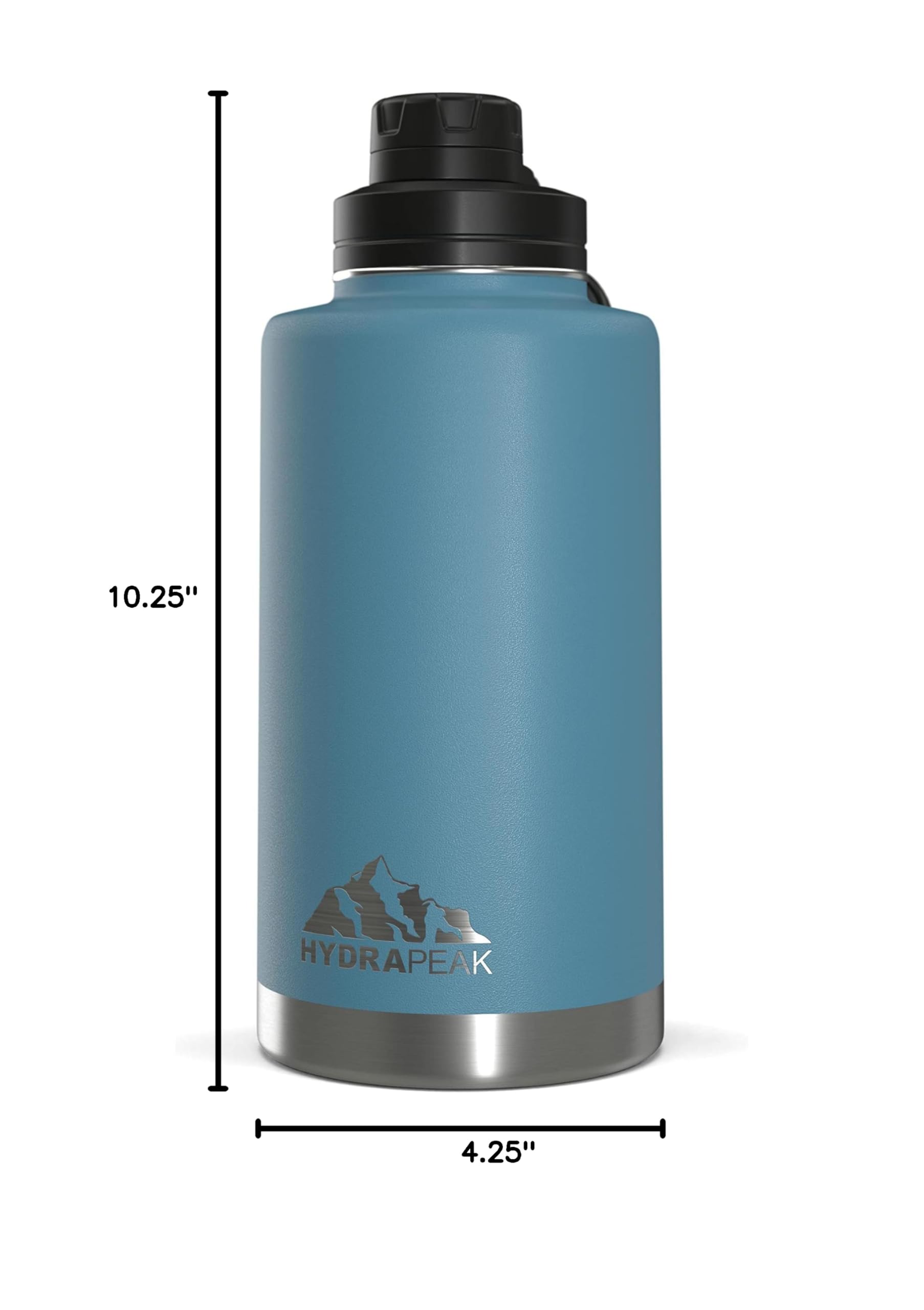 Hydrapeak 50oz Insulated Water Bottle Spring Lake - Stainless Steel Flask with Chug Lid
