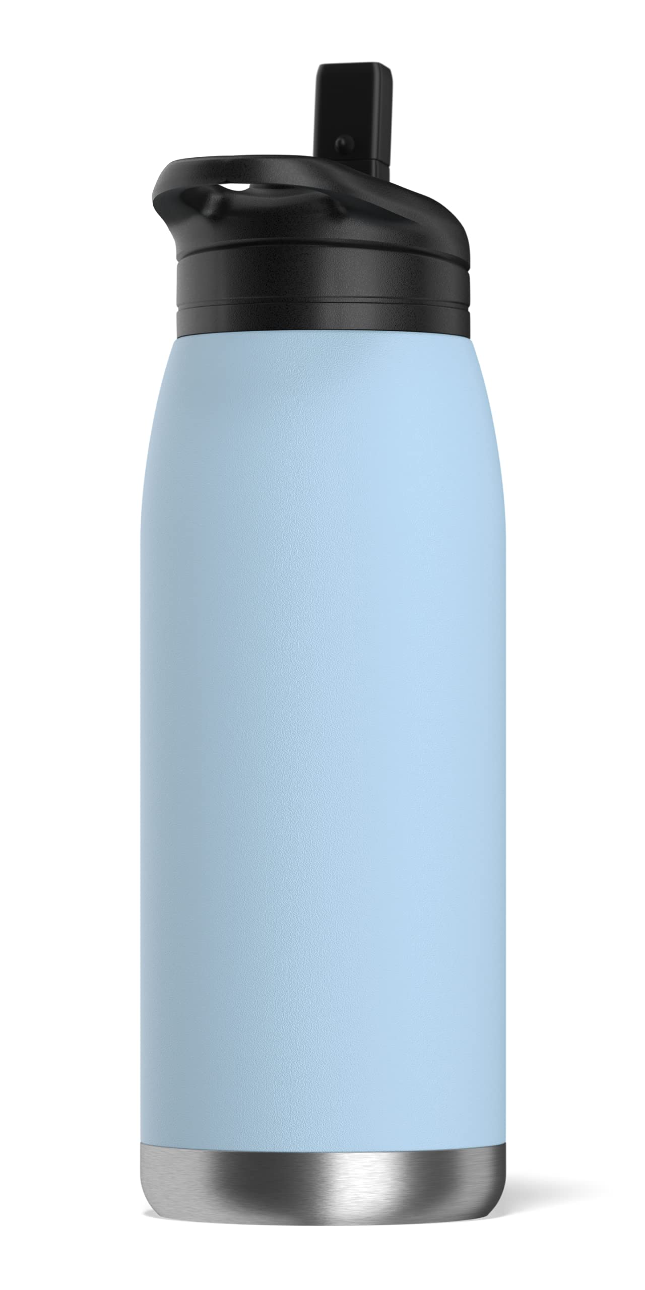 Hydrapeak Flow 32oz Insulated Water Bottle with Straw Lid - Cloud, Leak-Proof Stainless Steel