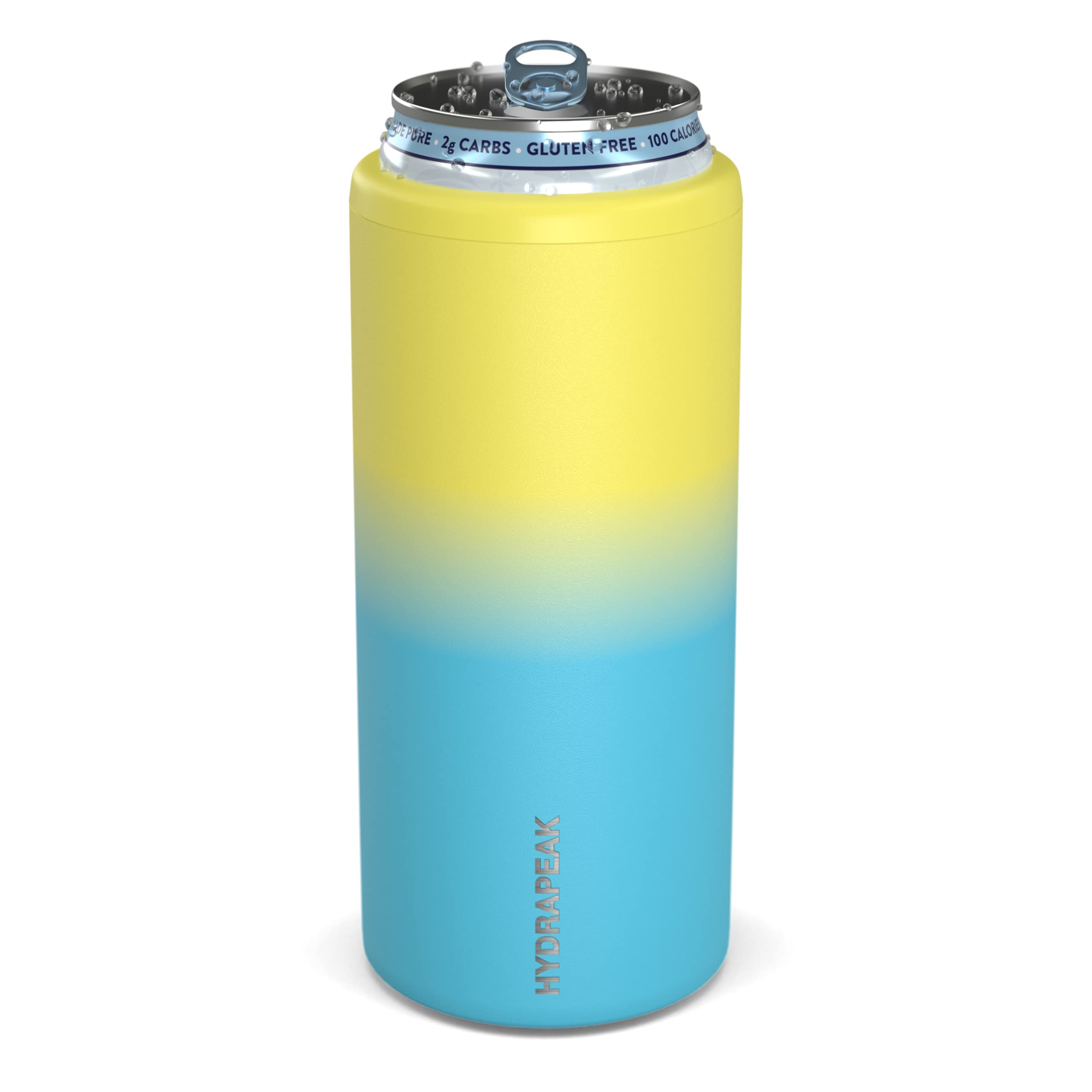 Hydrapeak Slim Can Cooler - Double Wall Insulated, Fits All 12 oz Slim Cans