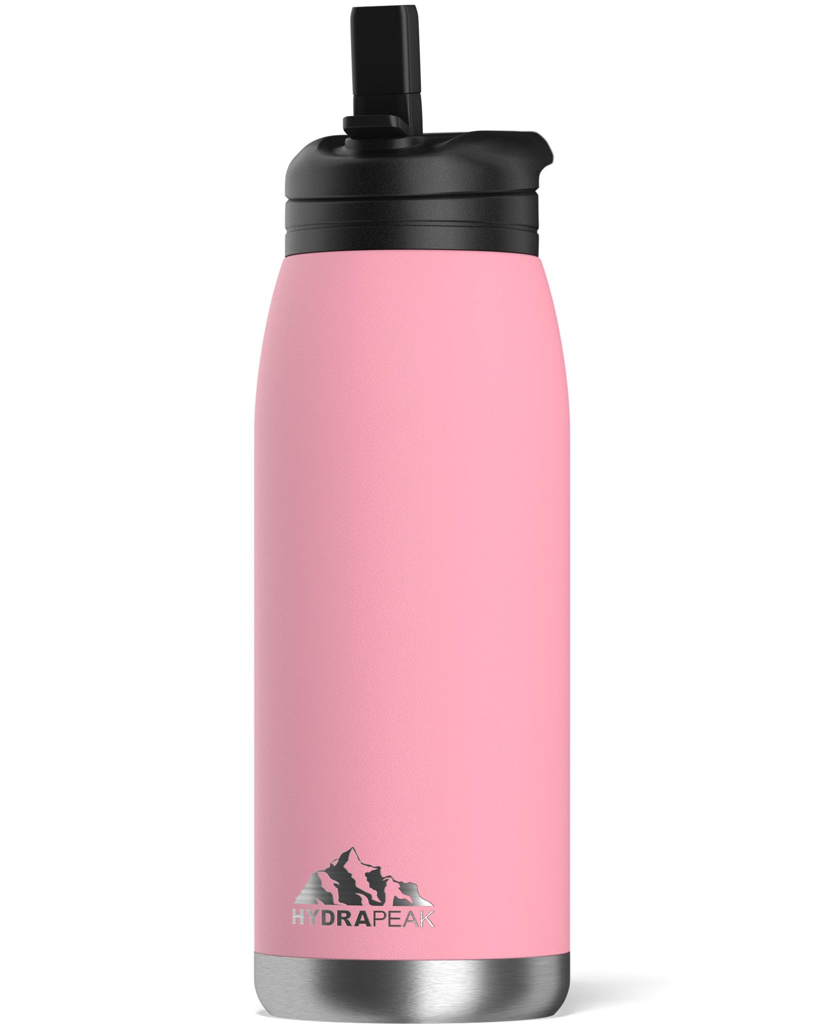 Hydrapeak Flow 32oz Insulated Water Bottle Bubblegum - Stainless Steel with Straw Lid