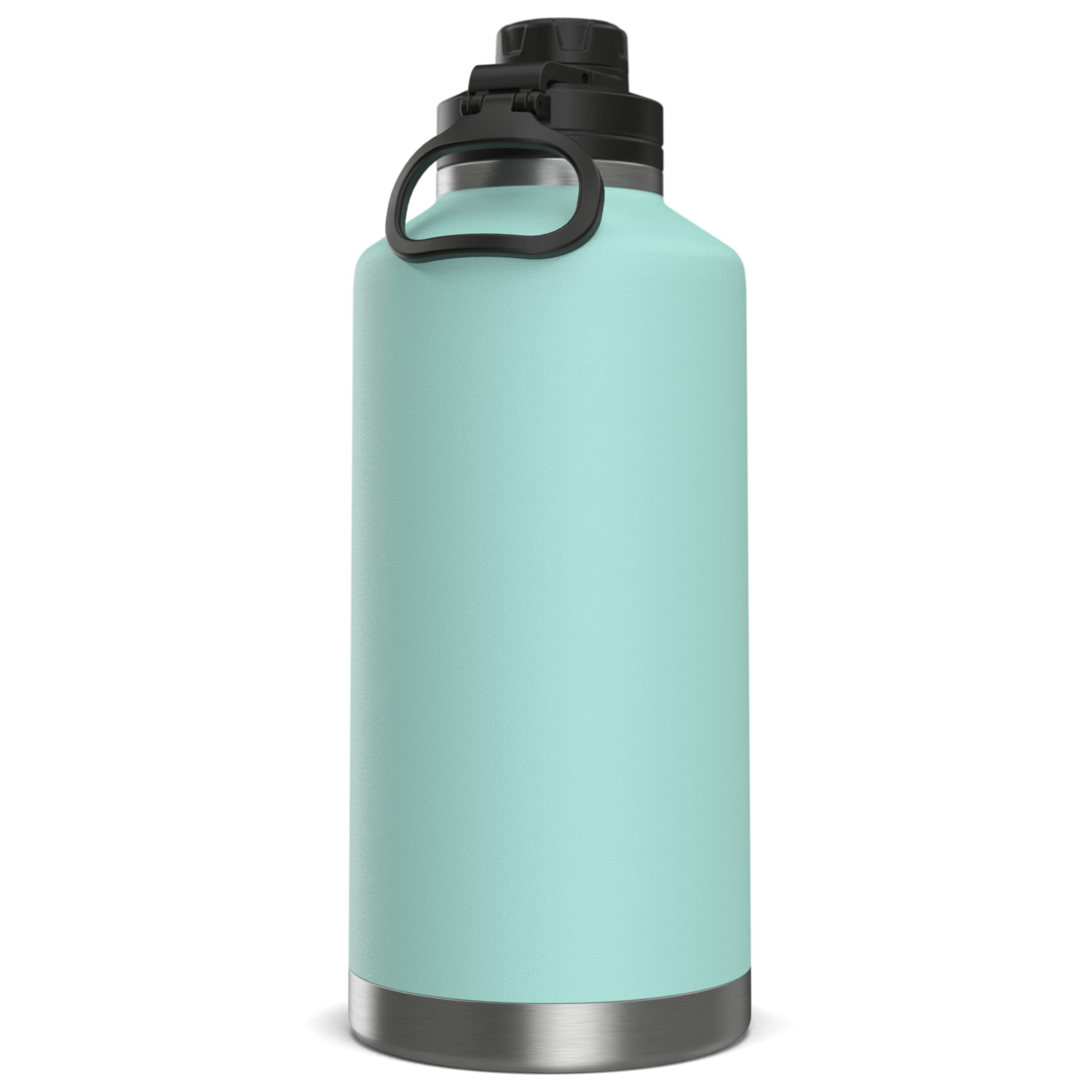 Hydrapeak 72 oz Insulated Water Bottle, Aqua Finish, Leak-Proof Half-Gallon Jug