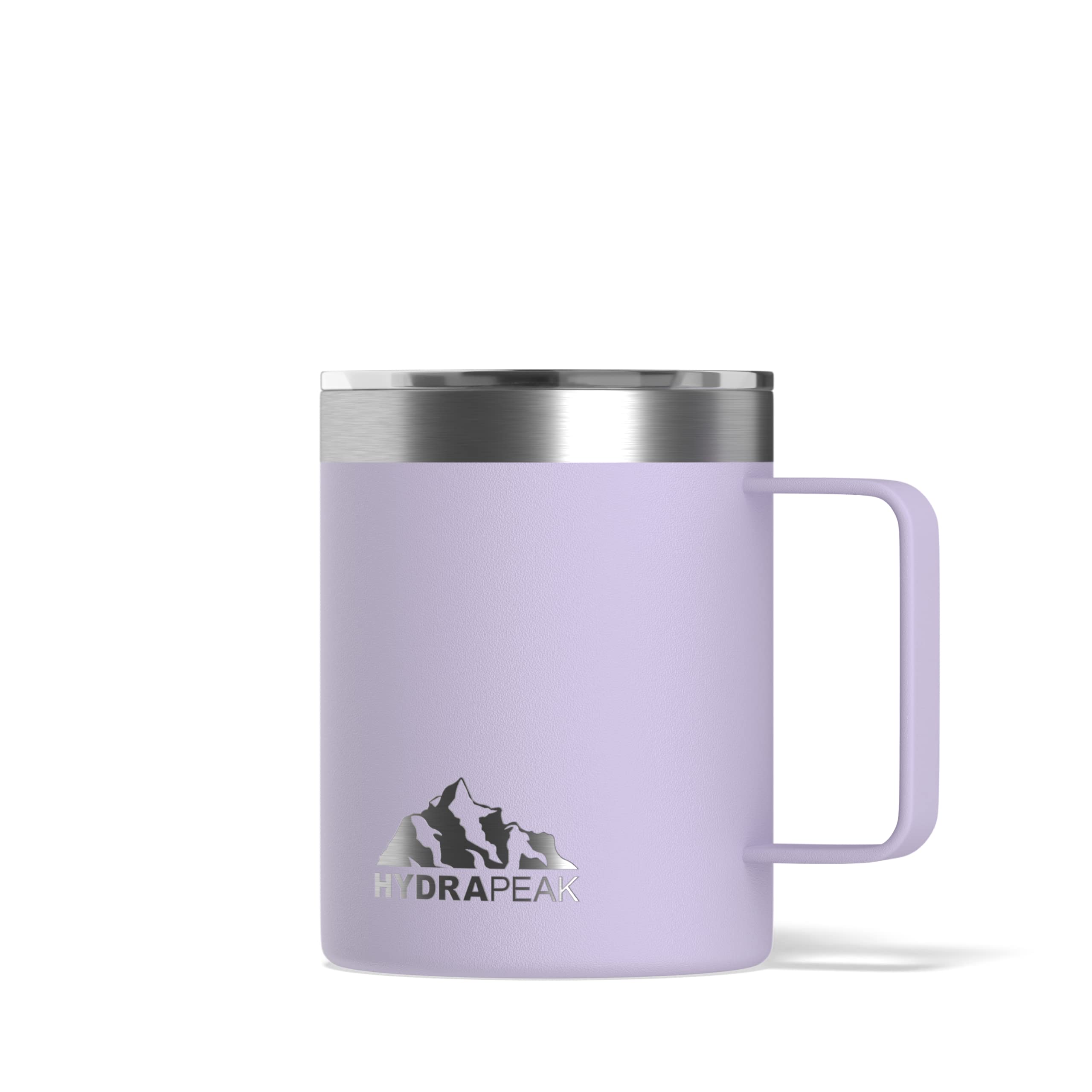 Hydrapeak 14oz Insulated Coffee Mug with Handle – Double Wall Stainless Steel