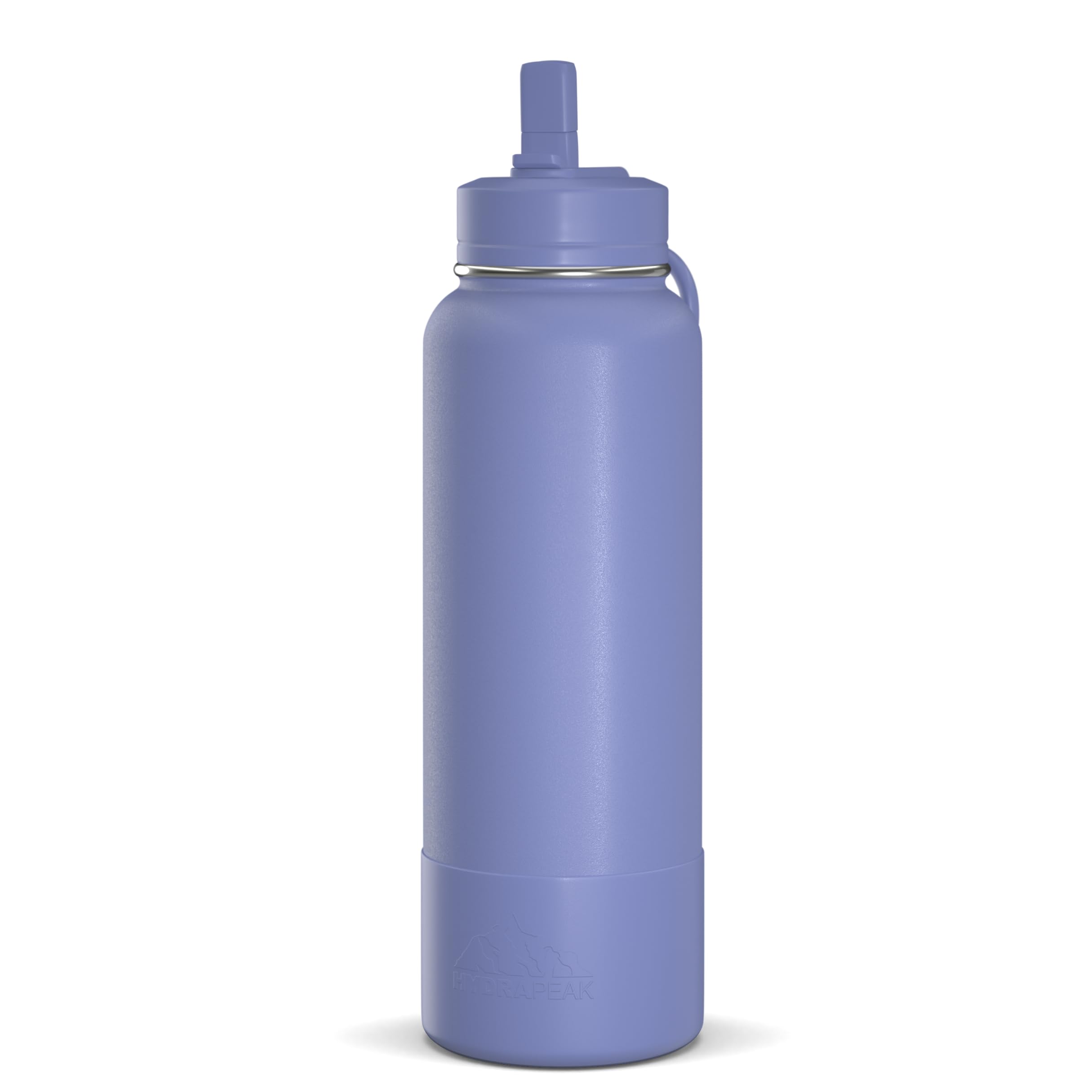 Hydrapeak 40oz Sport Insulated Water Bottle with Straw Lid - Double Wall Stainless Steel, 24H Cold / 12H Hot, Leak