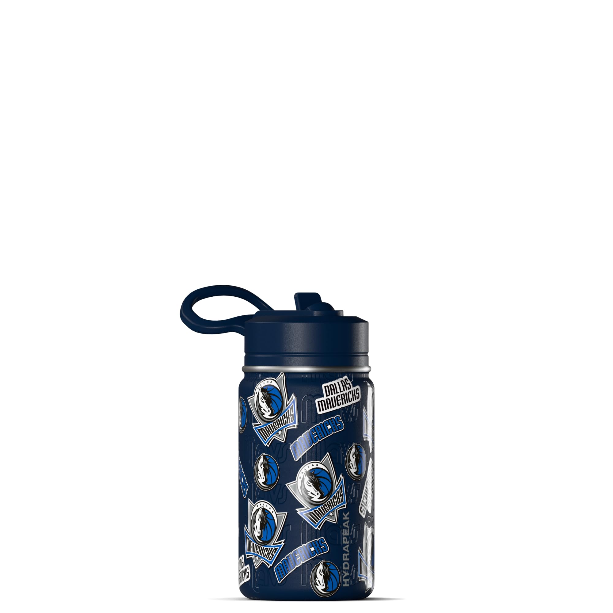 Hydrapeak Dallas Mavericks 14oz Kids Stainless Steel Water Bottle with Straw Lid – Official NBA Licensed