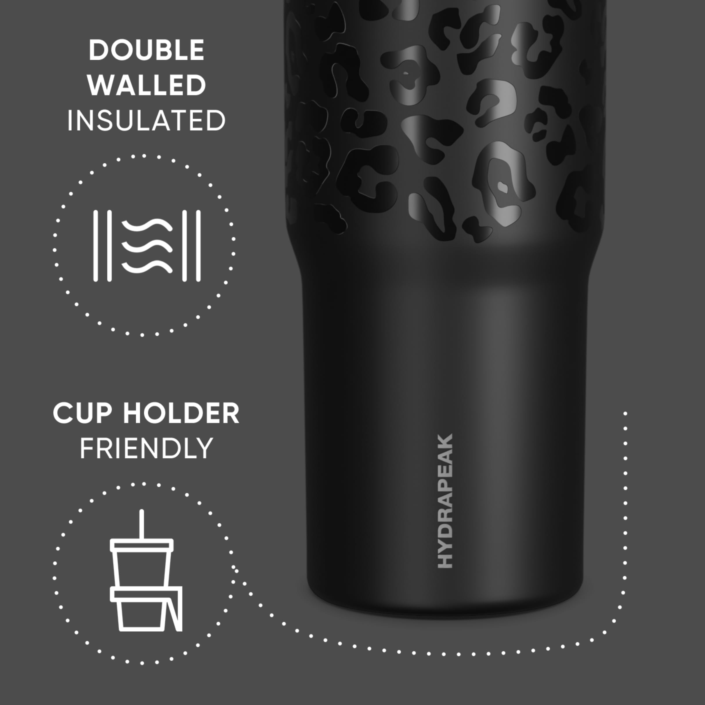 Hydrapeak Nomad 32 oz Tumbler with Handle and Straw Lid – Leakproof Insulated Cup
