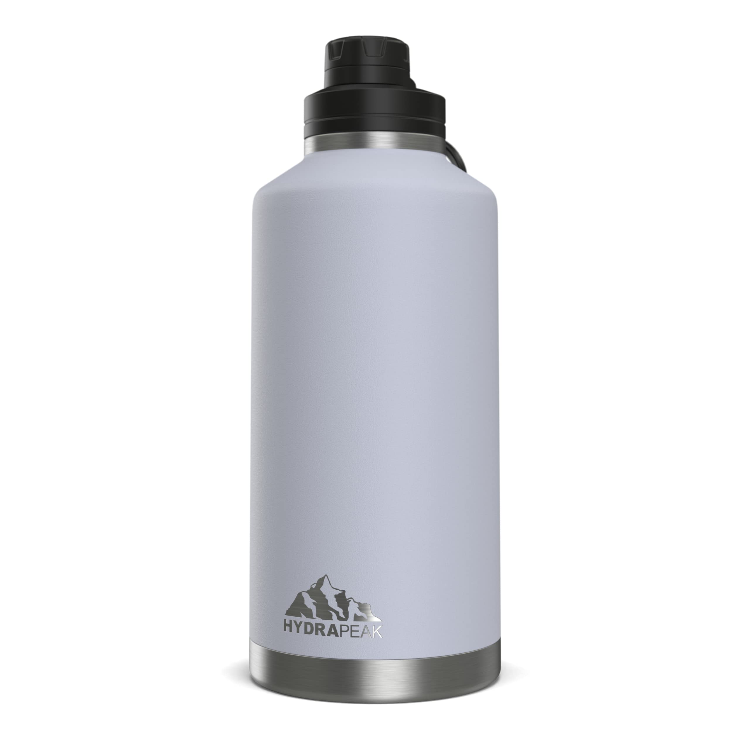 Hydrapeak 72 oz Insulated Water Bottle - Ice Blue, Leak-Proof Jug, Half Gallon