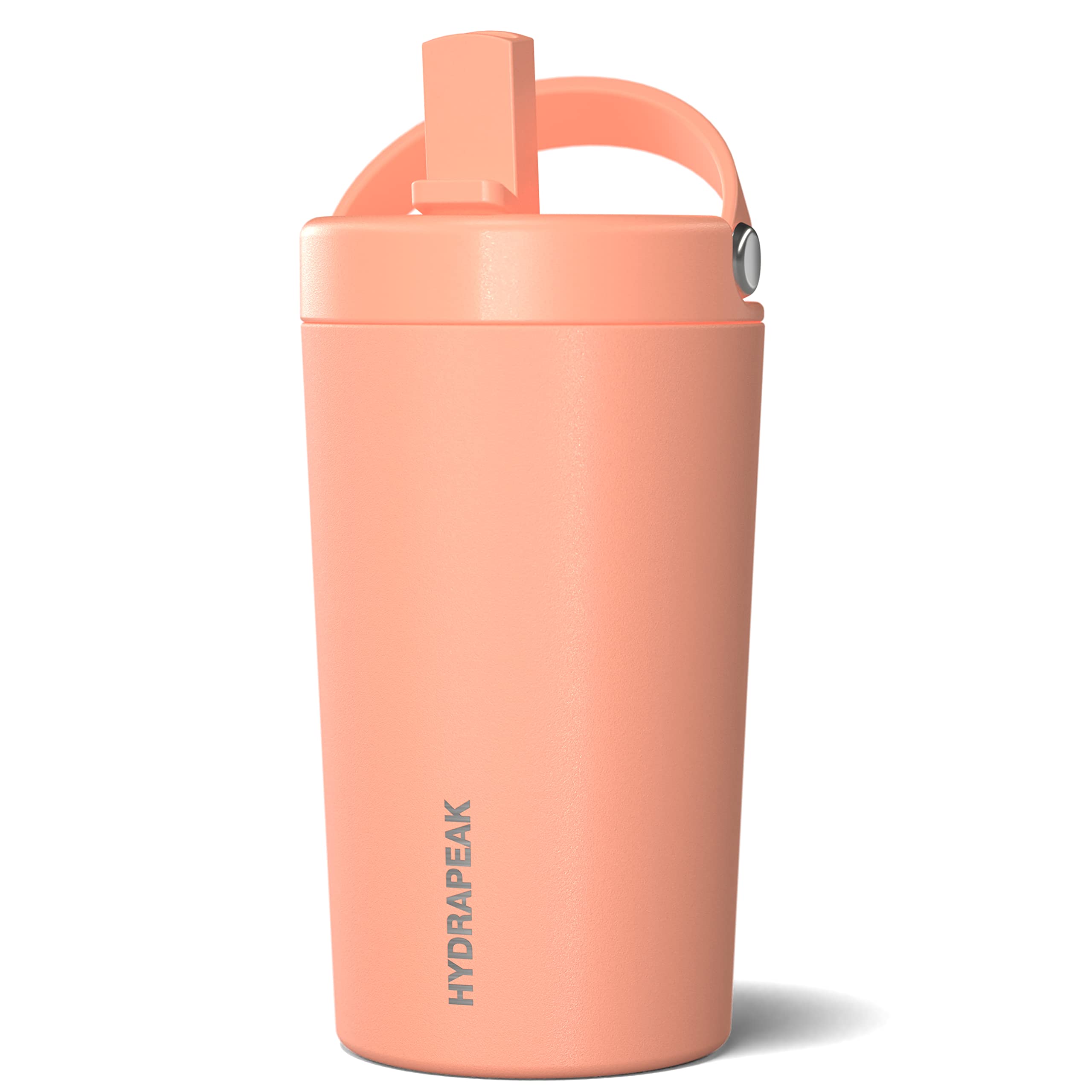 Hydrapeak Junior 14oz Insulated Kids Water Bottle with Straw Lid - Stainless Steel, Leak-Proof, Double Walled,
