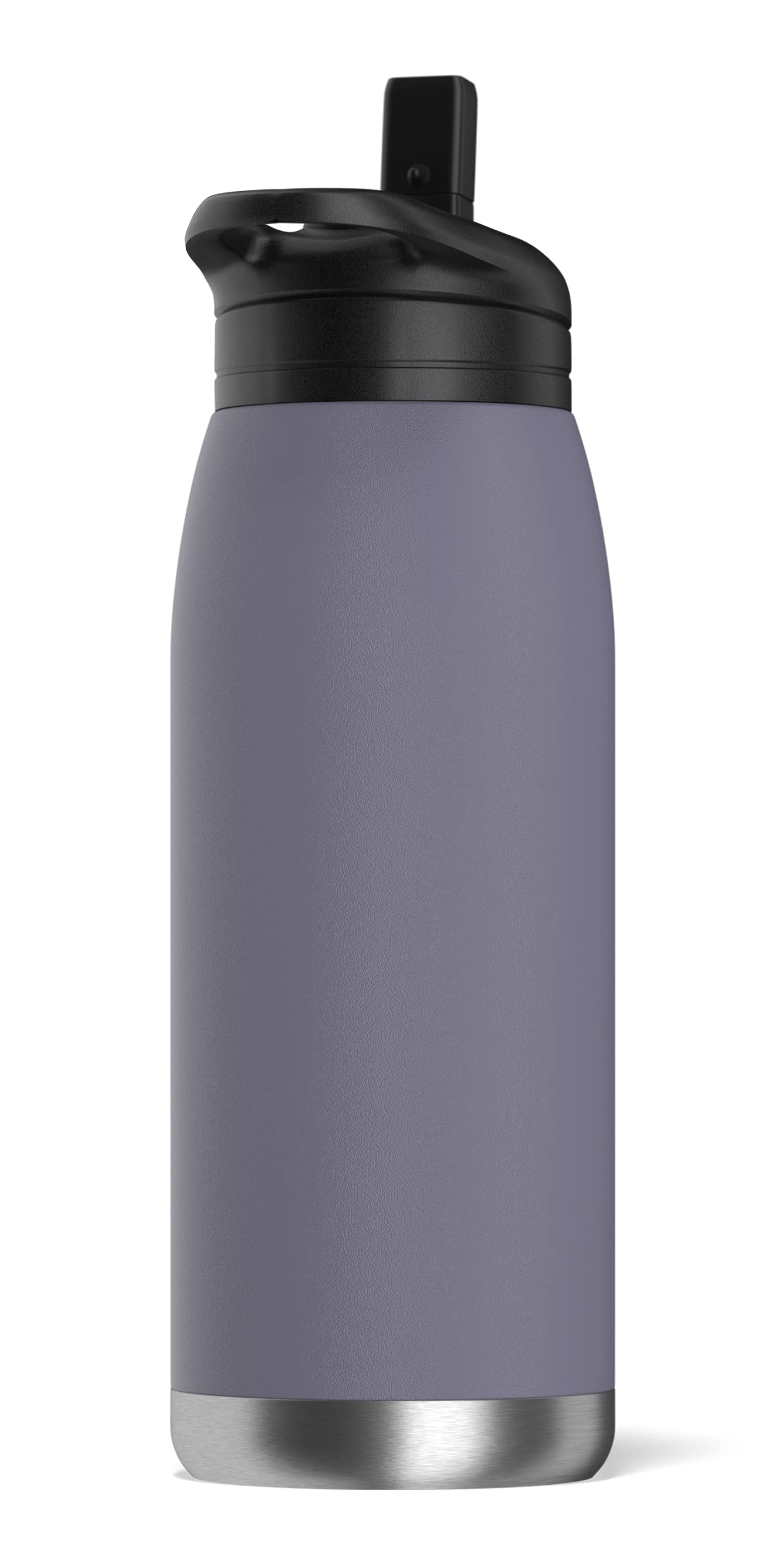 Hydrapeak Flow 32oz Insulated Water Bottle with Straw Lid - Plum, Stainless Steel, BPA-Free Leak-Proof