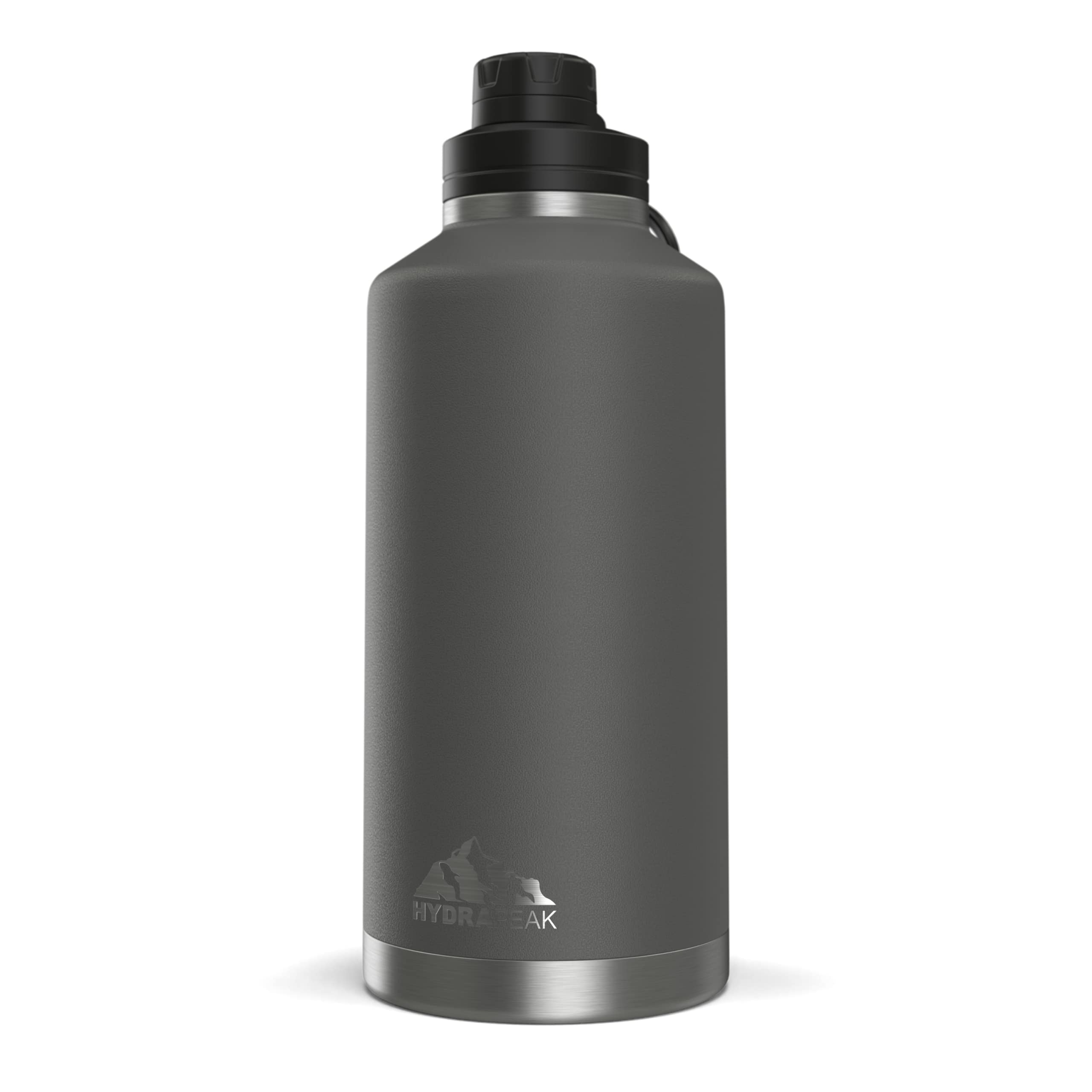 Hydrapeak 72 oz Insulated Water Jug - Graphite, Leak-Proof, Half Gallon