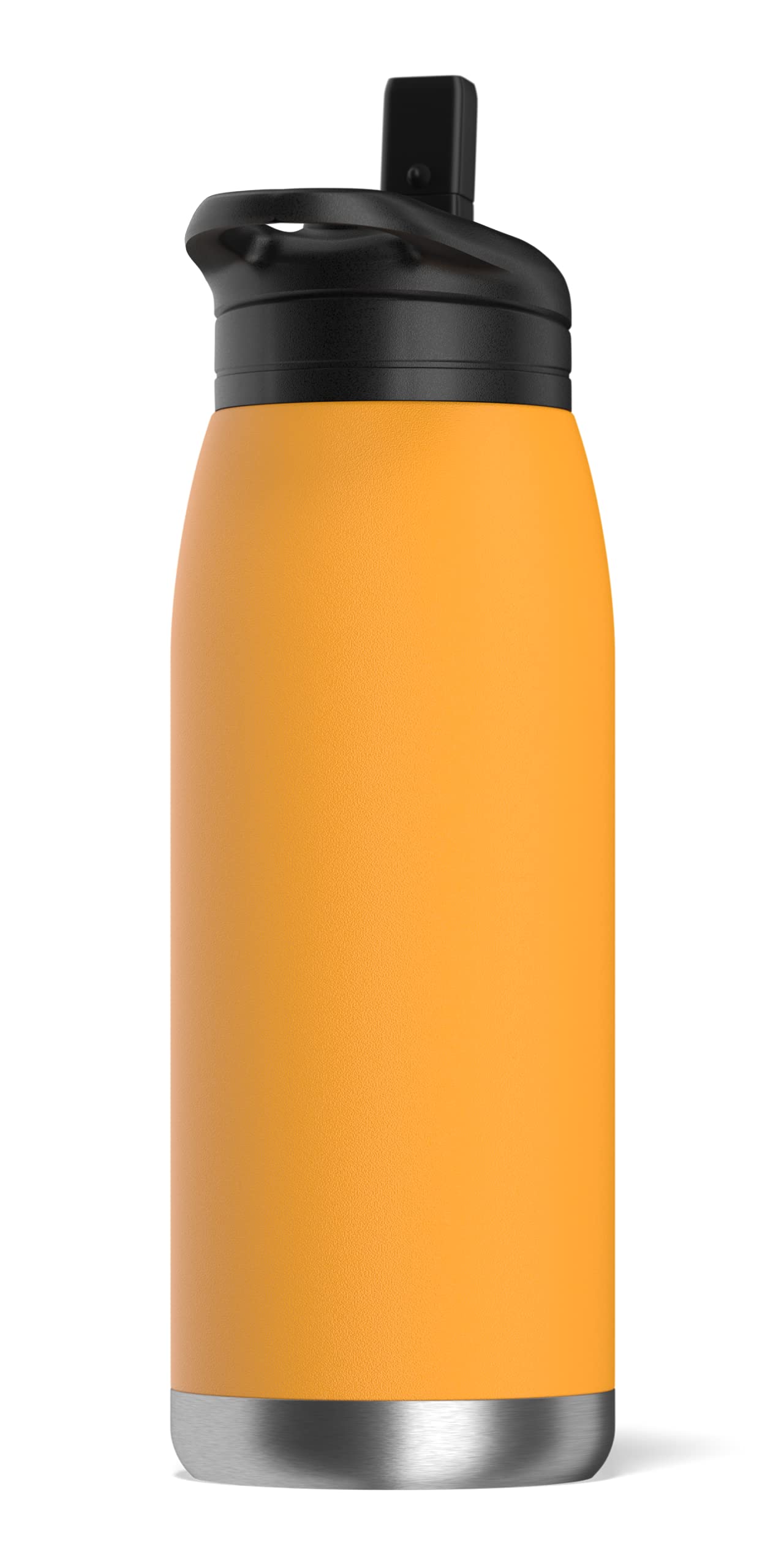 Hydrapeak Flow 32oz Insulated Water Bottle with Straw Lid - Mango, Stainless Steel, BPA-Free Leak-Proof Waterbottle