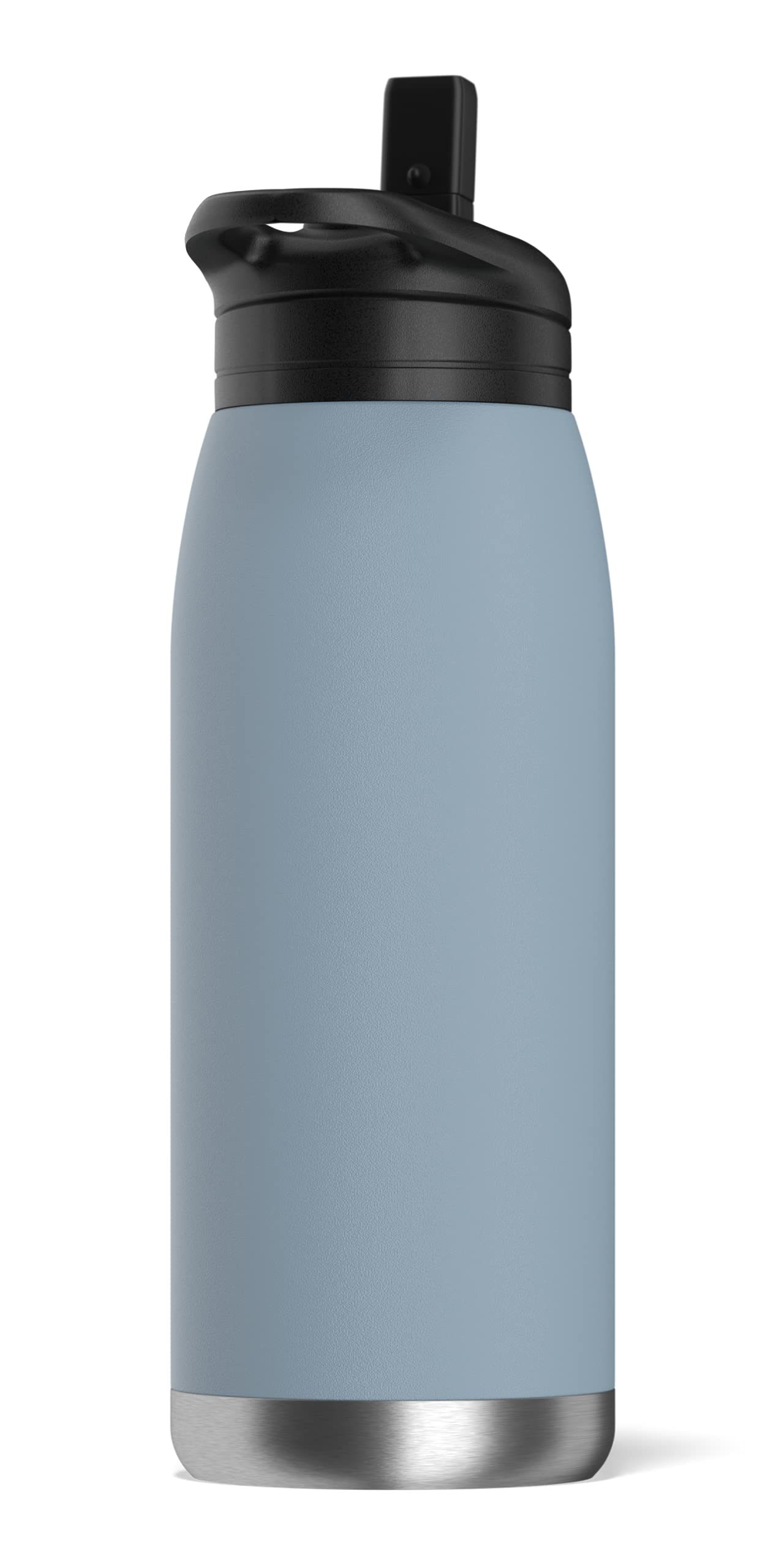 Hydrapeak Flow 32oz Insulated Water Bottle with Straw Lid - Storm, Leak-Proof Stainless Steel