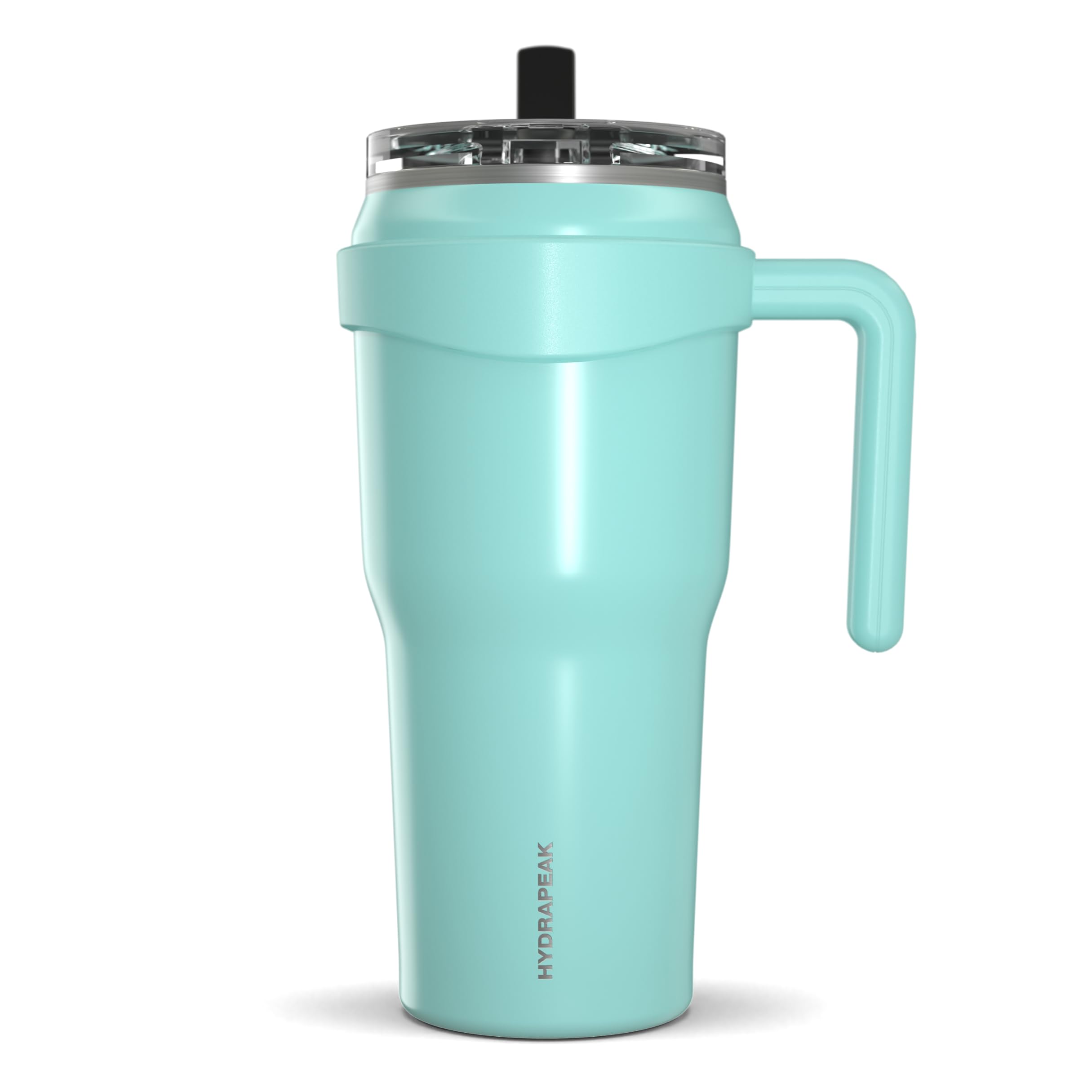 Hydrapeak Roadster 40oz Stainless Steel Tumbler with Handle & 2-in-1 Lid - Aqua Gloss