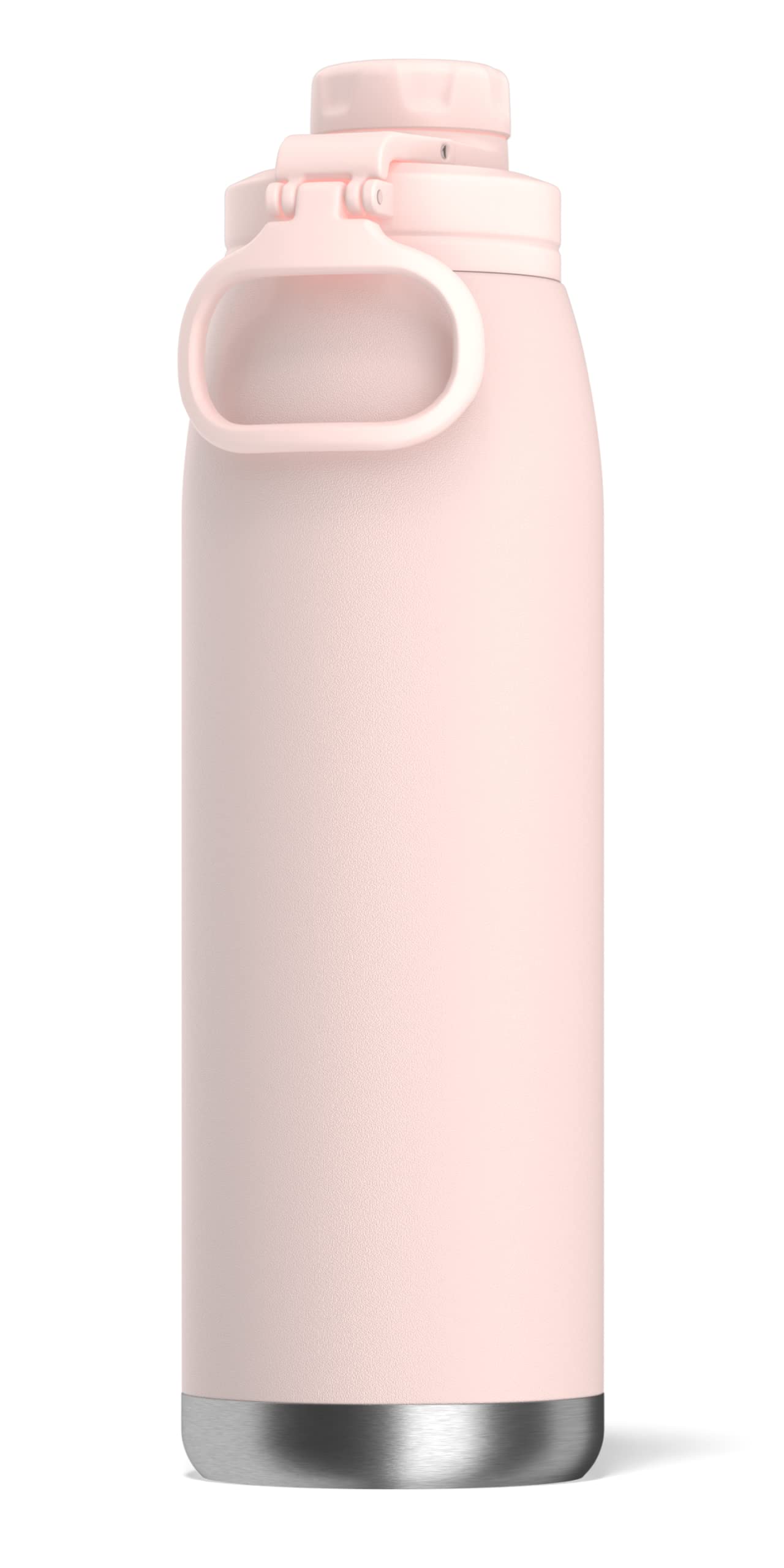 Hydrapeak 40 oz Insulated Water Bottle with Chug Lid - Seashell - Leak Proof Double Walled Stainless Steel