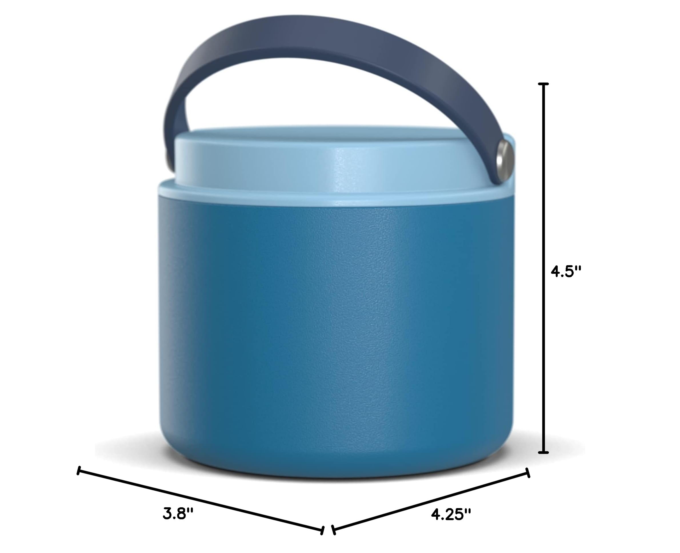 Hydrapeak 18oz Stainless Steel Vacuum Insulated Food Jar - Hot Food 10 Hours, Cold Food 16 Hours, Wide Mouth