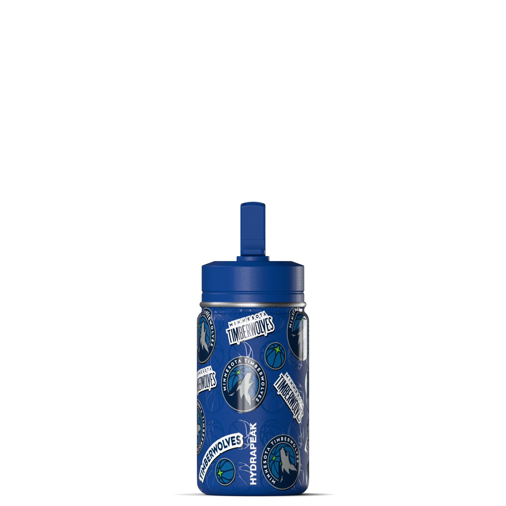Hydrapeak Dallas Mavericks 14oz Kids Stainless Steel Water Bottle with Straw Lid – Official NBA Licensed
