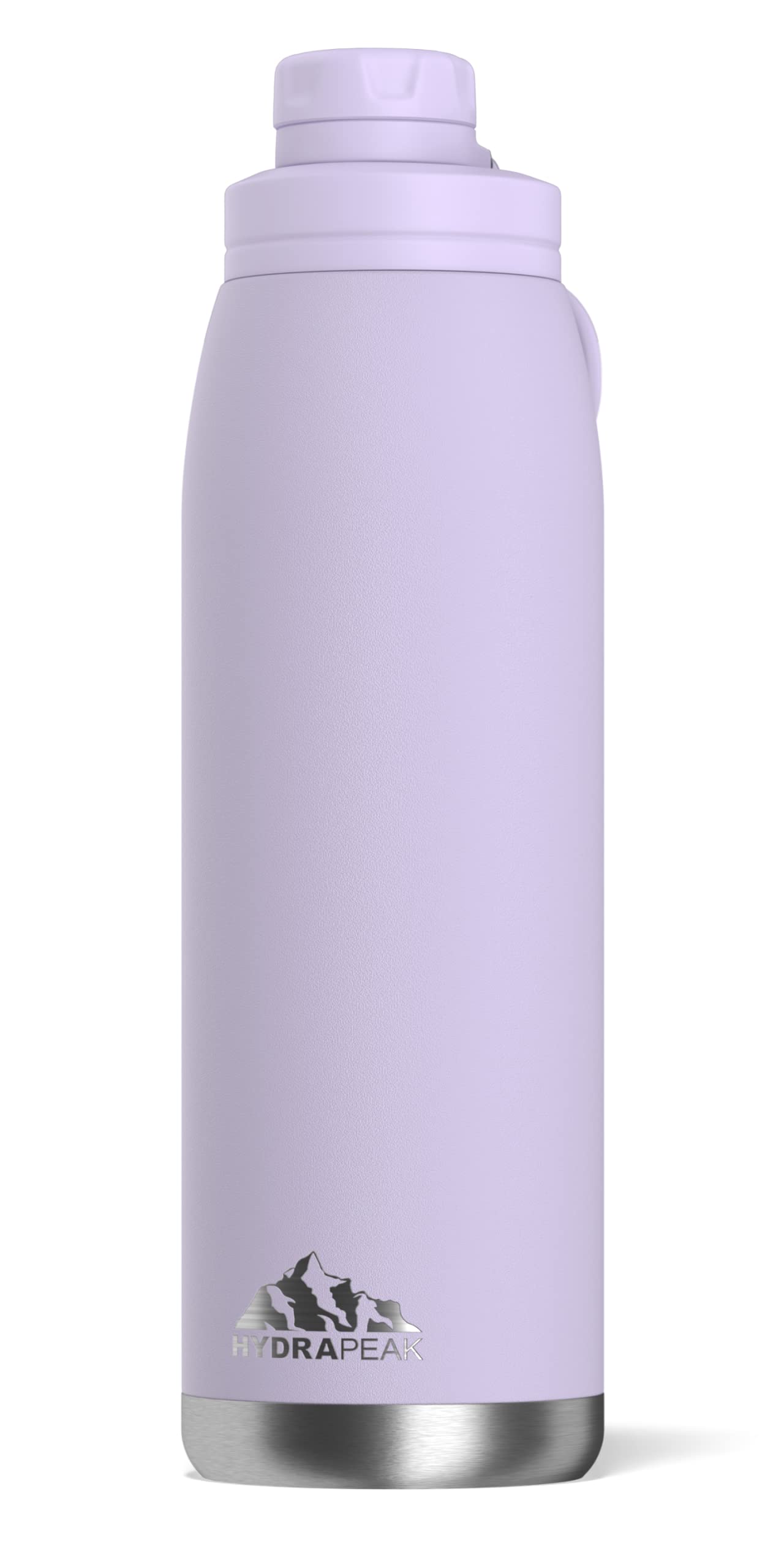 Hydrapeak 40 oz Insulated Water Bottle with Chug Lid - Leak Proof Double Walled Vacuum Stainless Steel, Cold 24