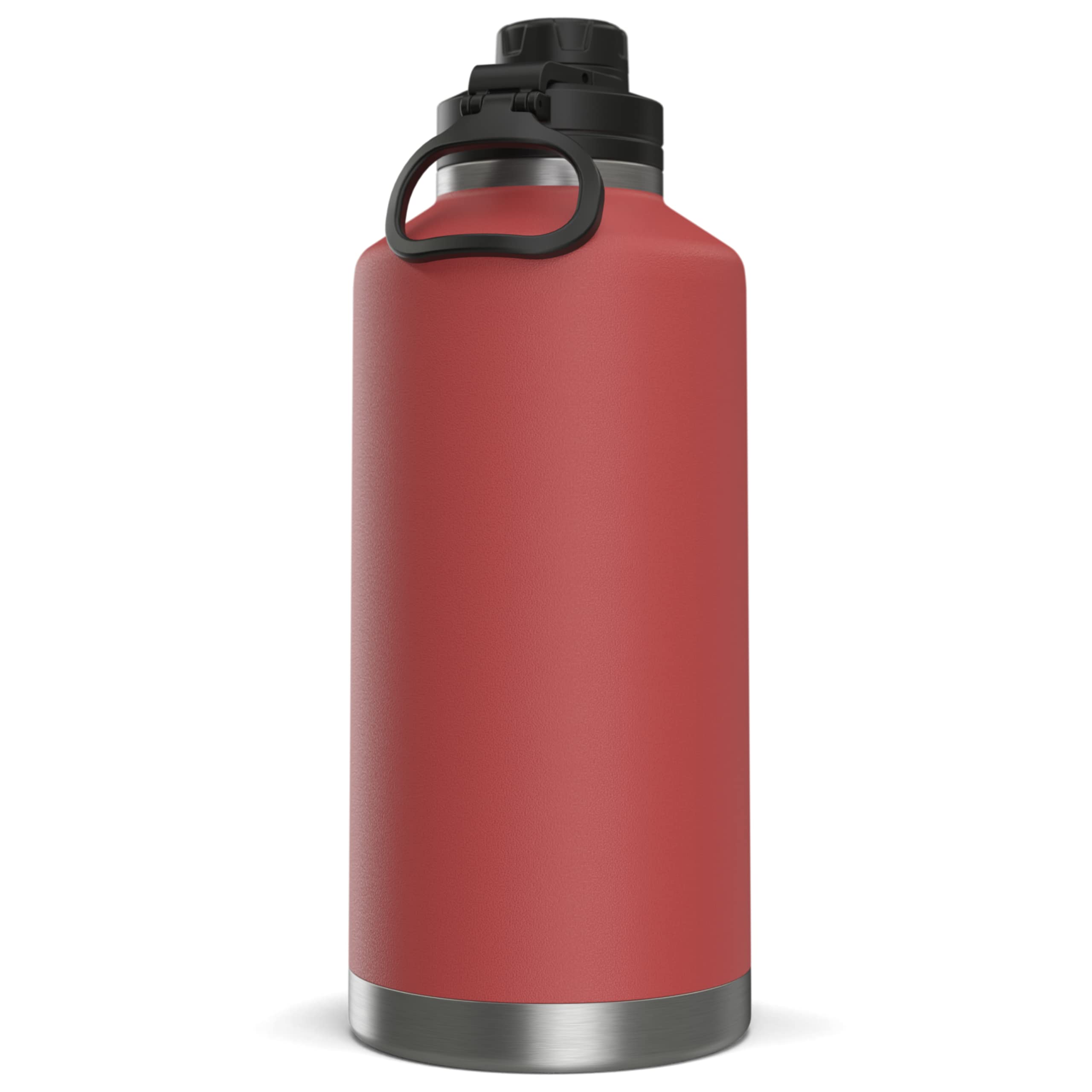 Hydrapeak 72 oz Insulated Water Bottle - Half Gallon Jug, Faded Red