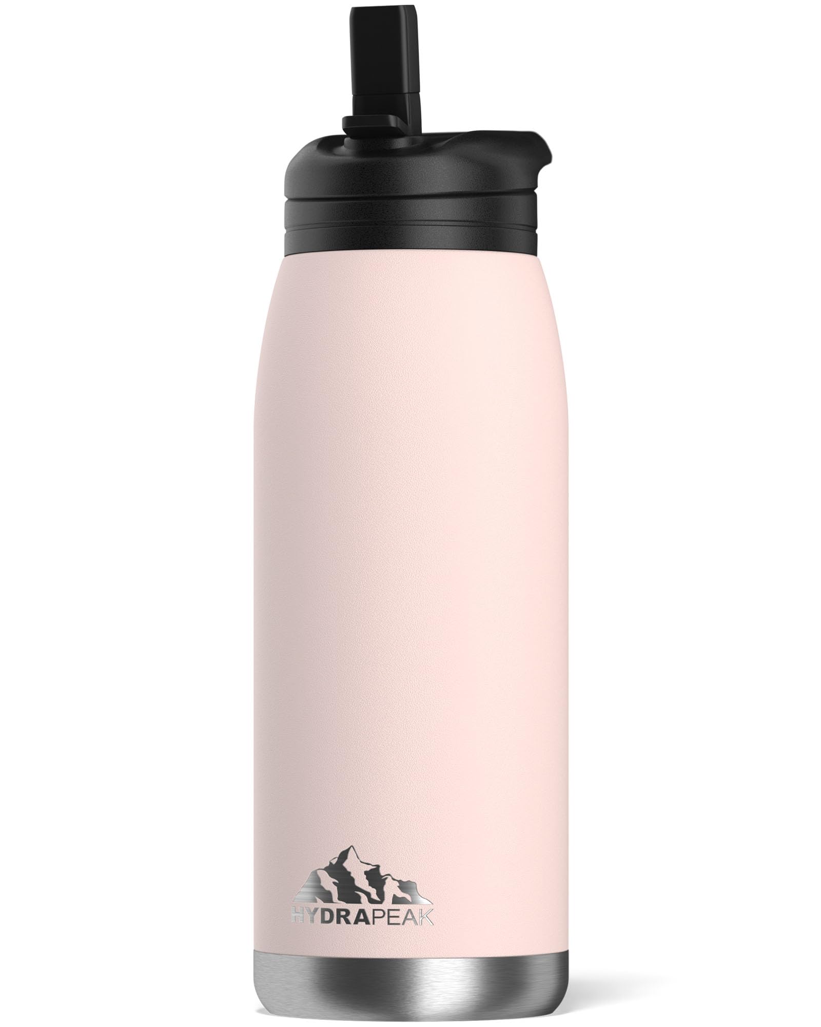Hydrapeak Flow 32oz Insulated Water Bottle with Straw Lid, Seashell