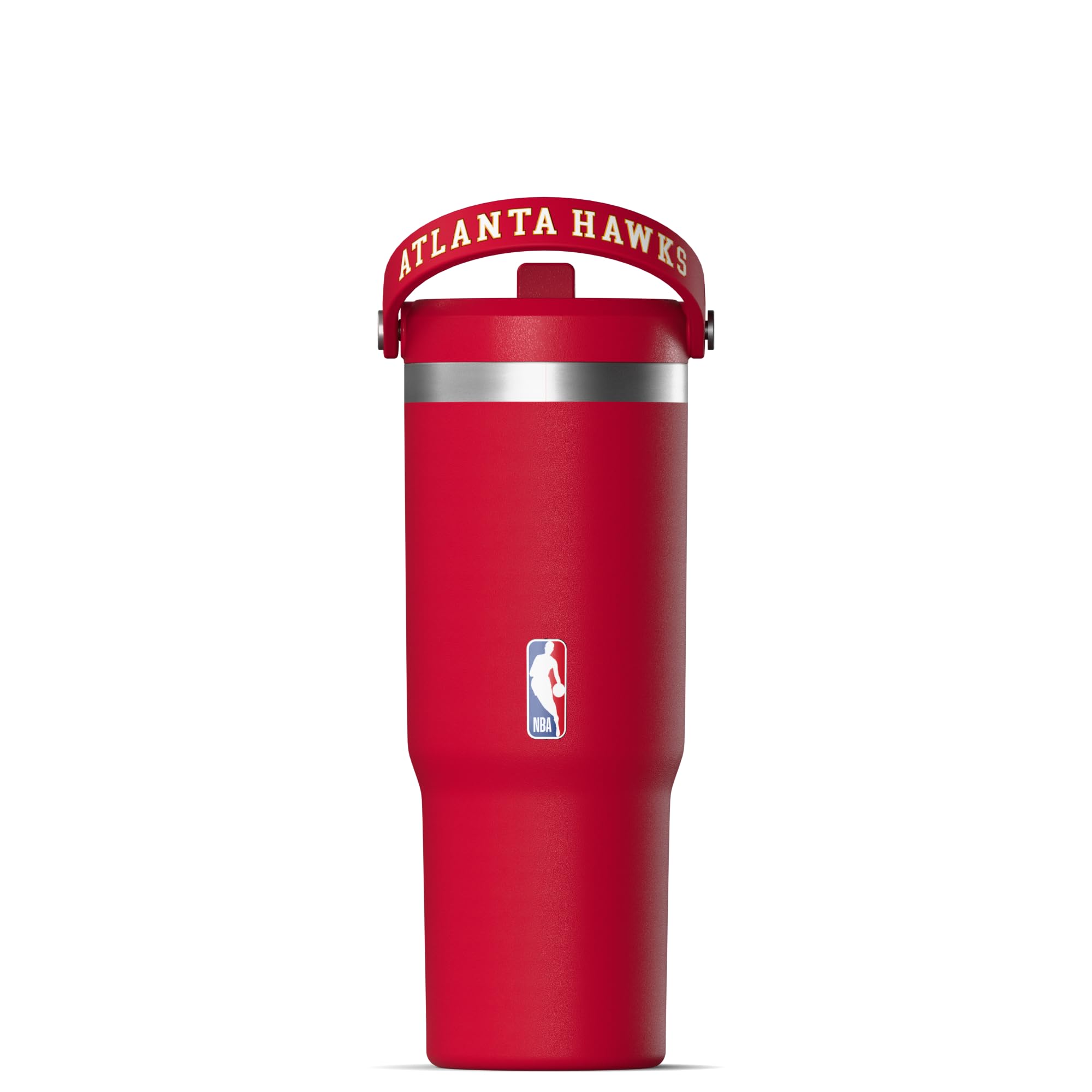 Hydrapeak NBA Atlanta Hawks Nomad 32 oz Insulated Tumbler - Leakproof Stainless Steel Travel Cup with Straw Lid