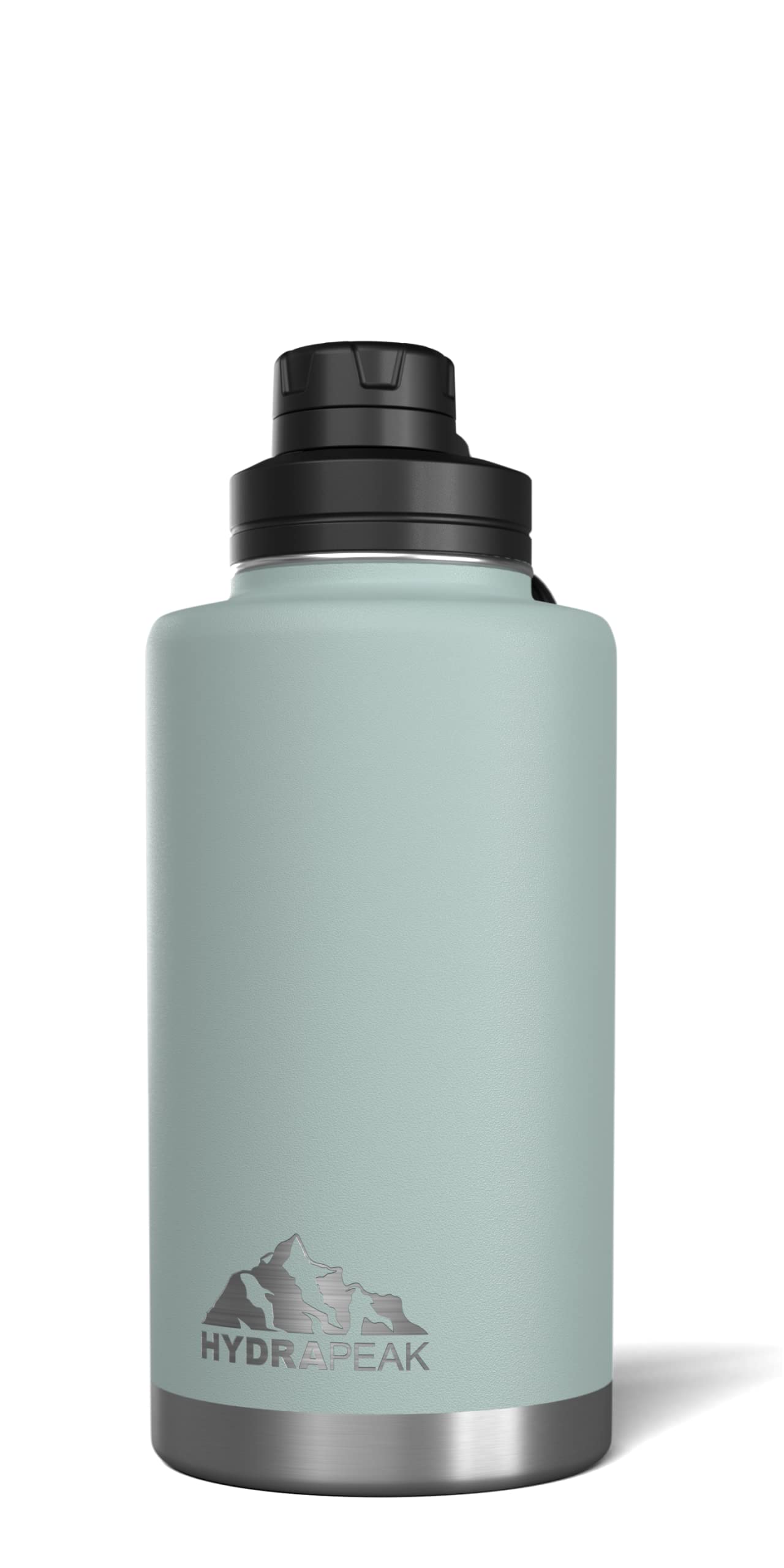 Hydrapeak 50oz Insulated Water Bottle Pale Sage - Leak Proof Stainless Steel Flask with Chug Lid