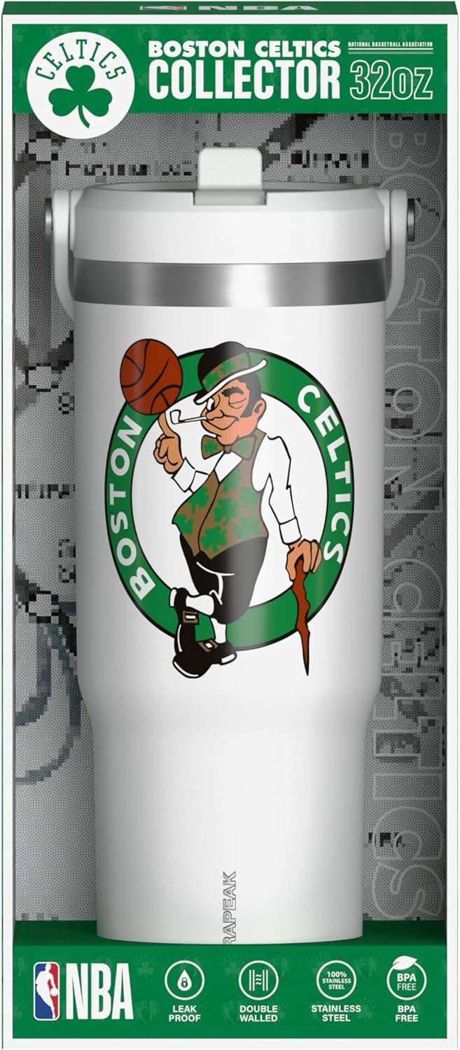 Hydrapeak NBA Boston Celtics Nomad 32oz Insulated Tumbler - Limited Edition White Collector Gift Box