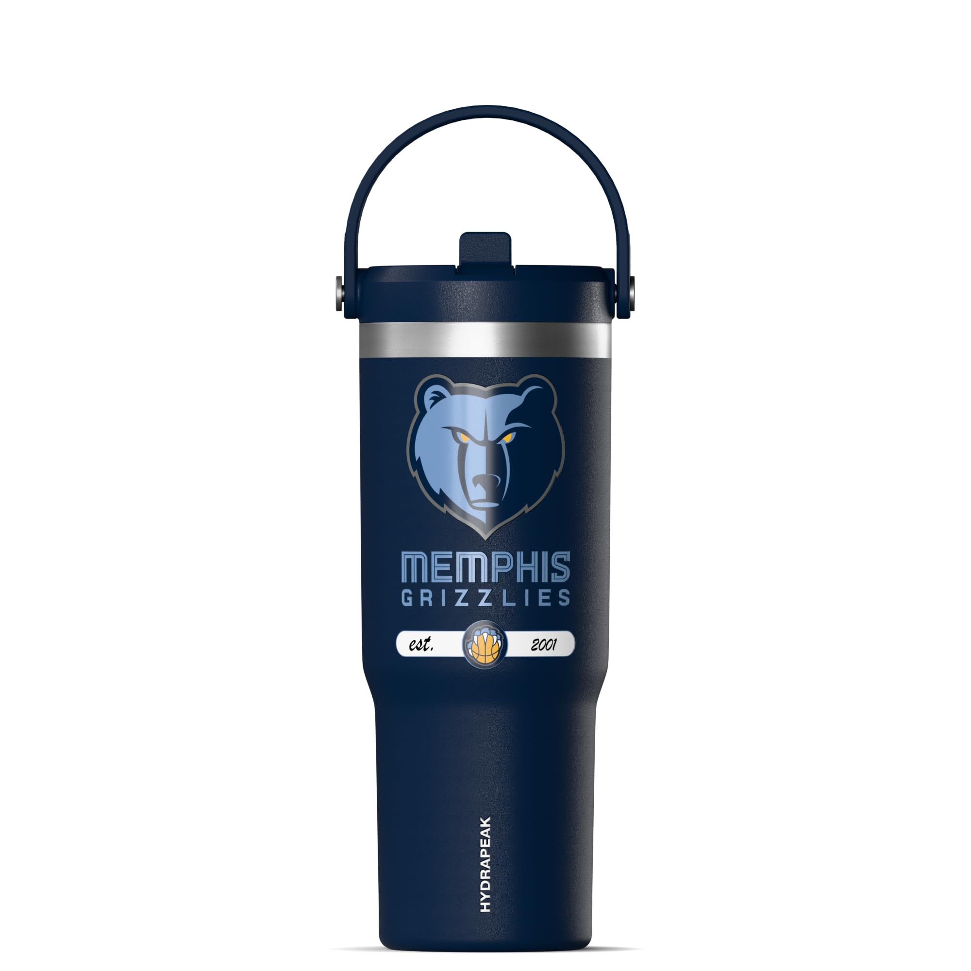 Hydrapeak NBA Atlanta Hawks Nomad 32 oz Insulated Tumbler - Leakproof Stainless Steel Travel Cup with Straw Lid