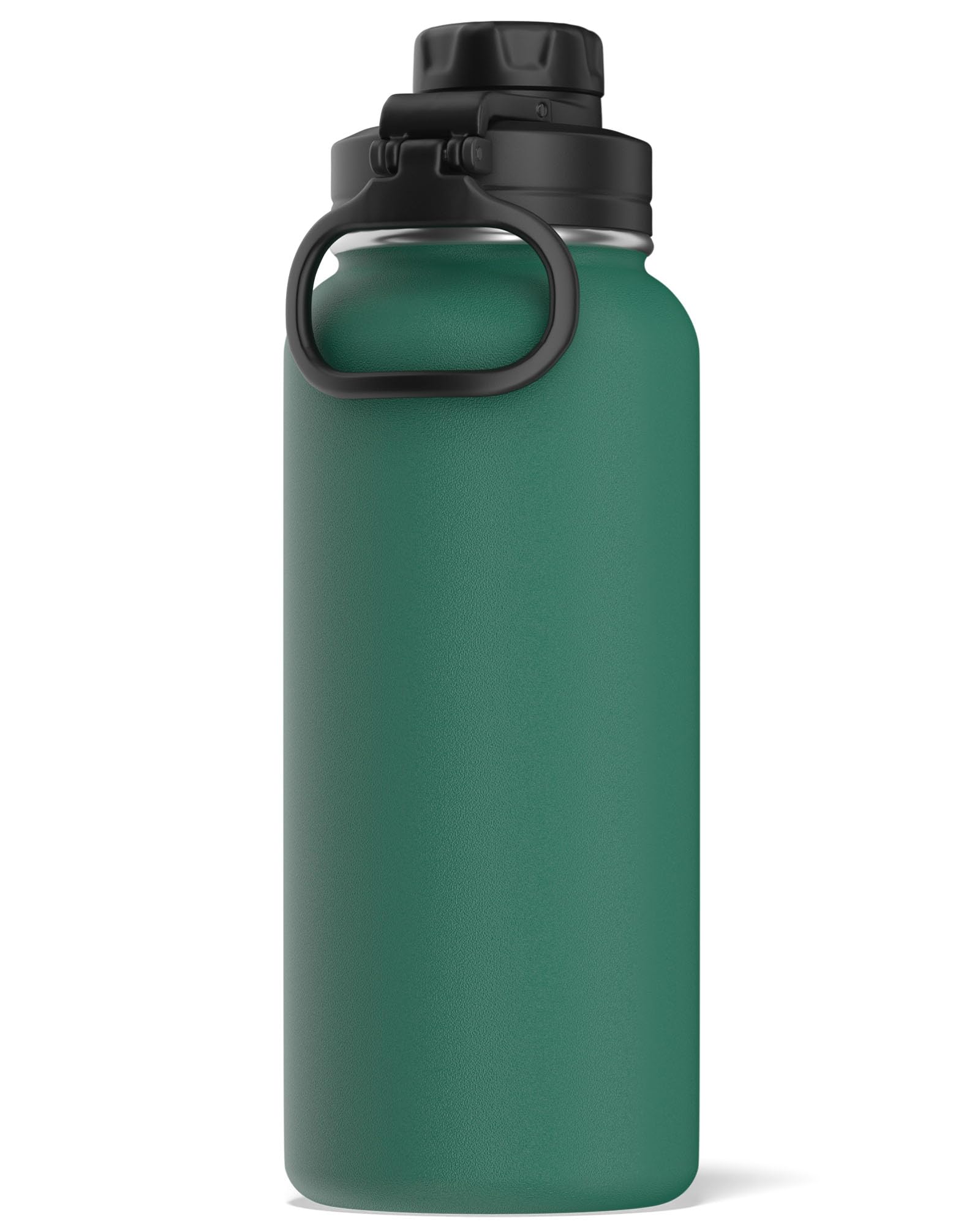Hydrapeak Active 32oz Insulated Water Bottle - Forest Green with Chug Lid and Handle