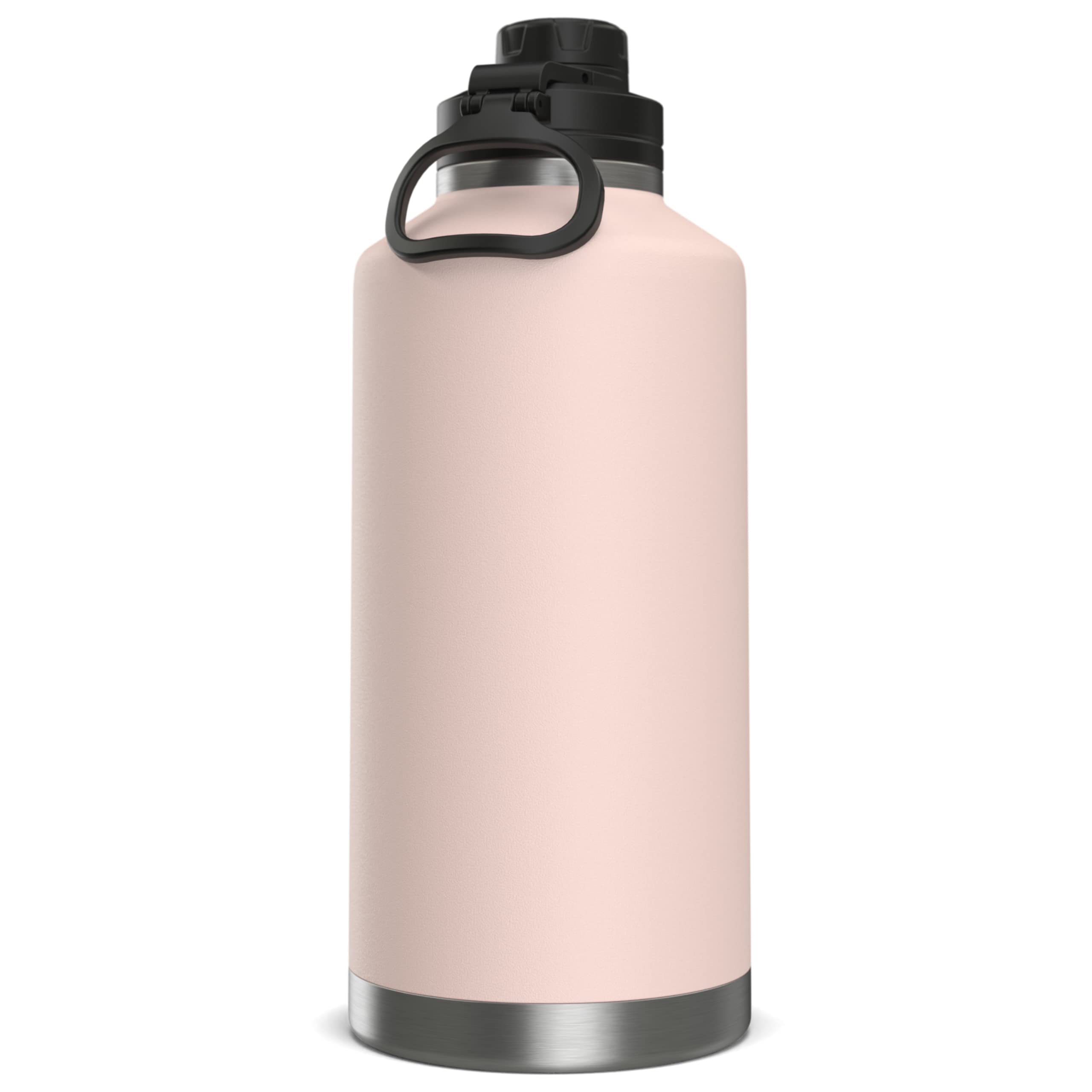 Hydrapeak 72 oz Insulated Water Bottle, Seashell Finish, Leak-Proof Half-Gallon Jug