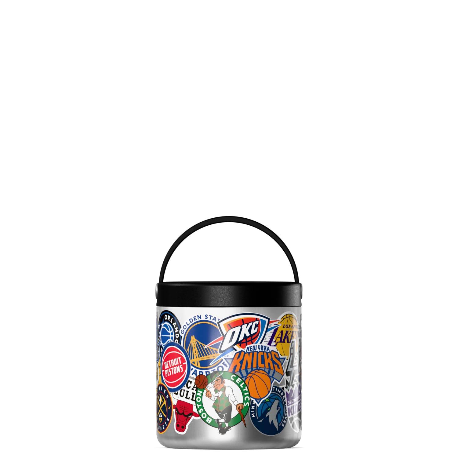 Hydrapeak NBA Officially Licensed 25oz Insulated Food Jar with All-Team Logo Print - Stainless Steel