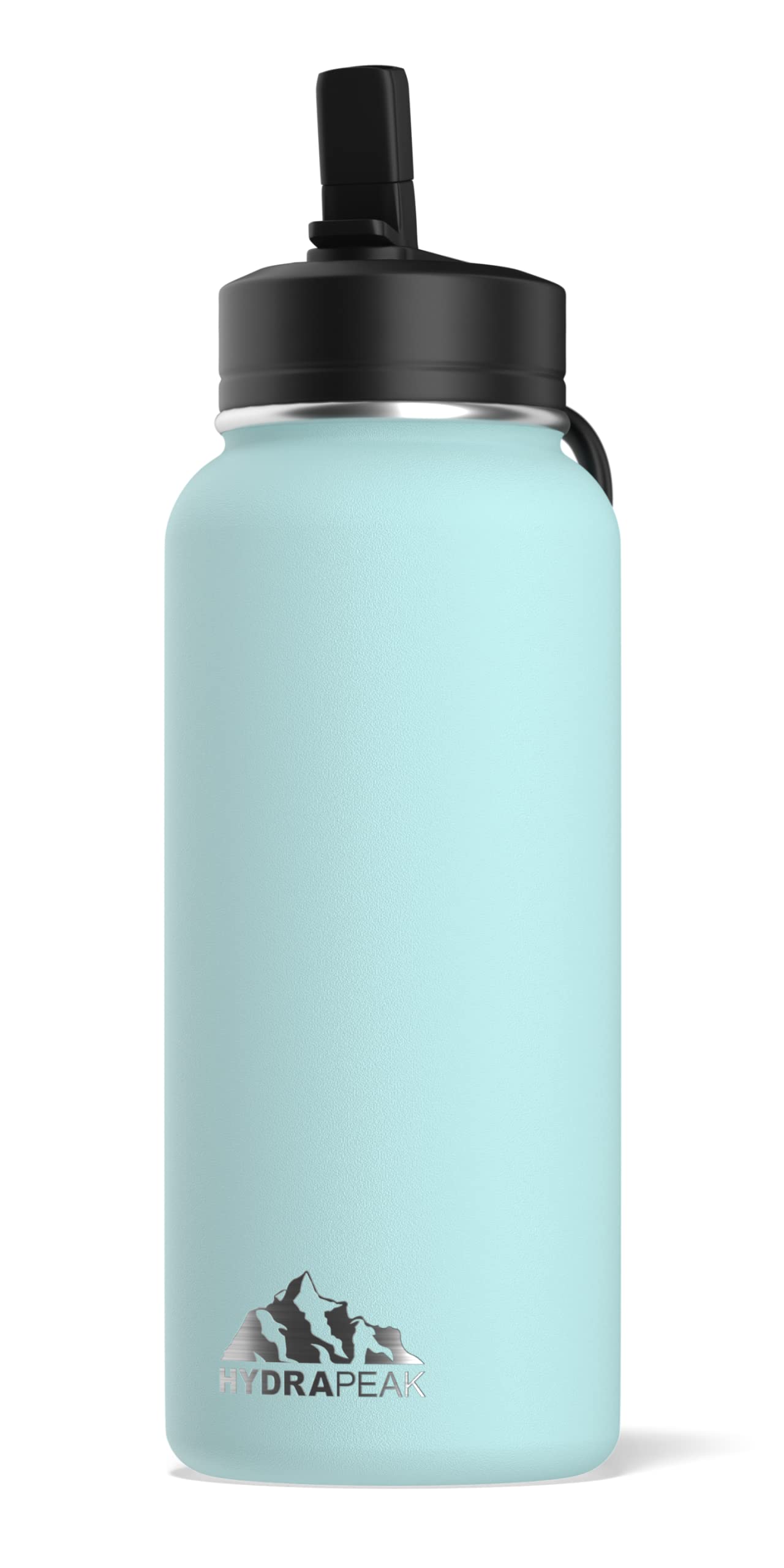 Hydrapeak 32oz Insulated Water Bottle with Straw Lid - Leak-Proof Stainless Steel, Double-Wall Vacuum, Alpine