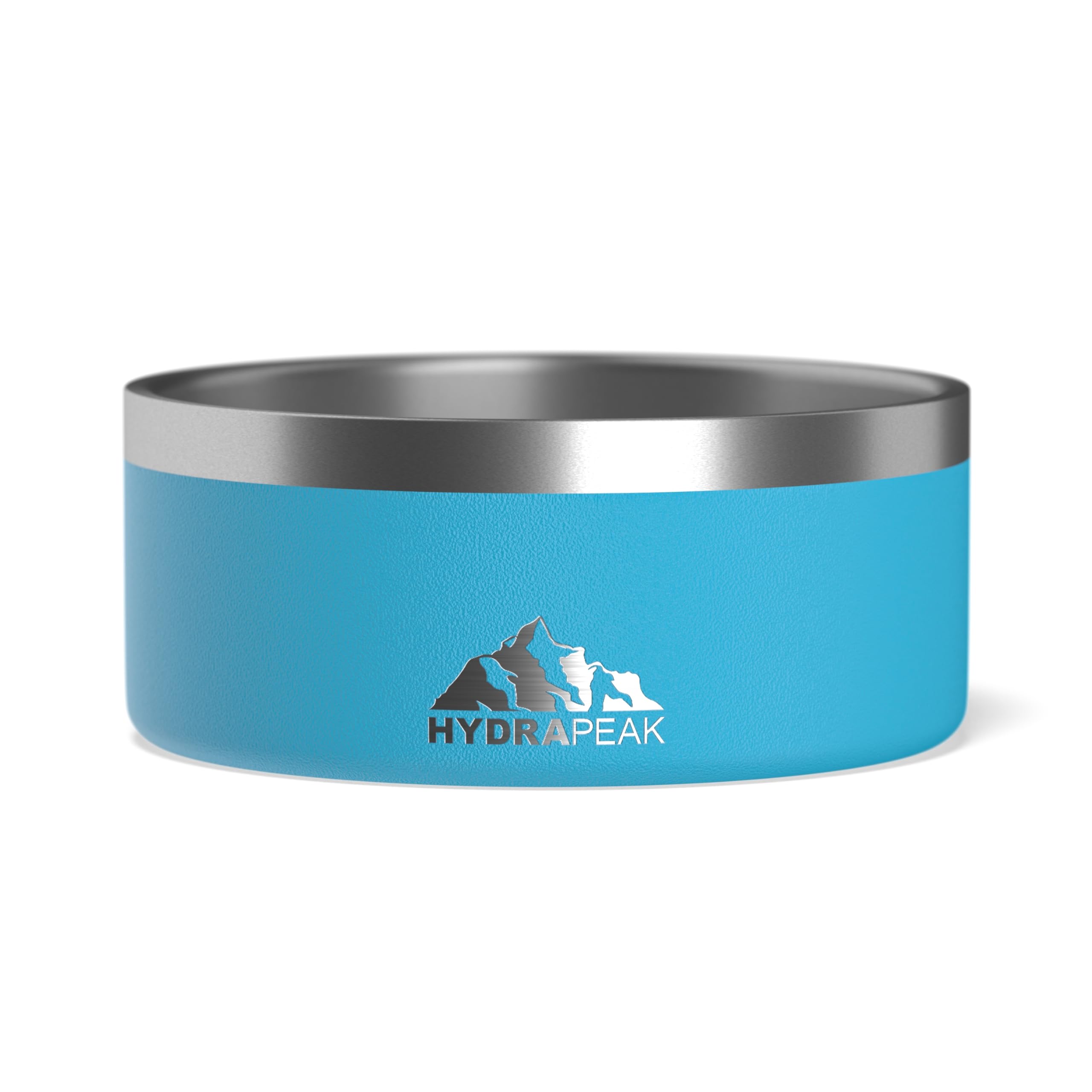 Hydrapeak Dog Bowl - Non-Slip Stainless Steel, Water and Food Dish, 32oz, 4 Cup, Sky for Small Dogs
