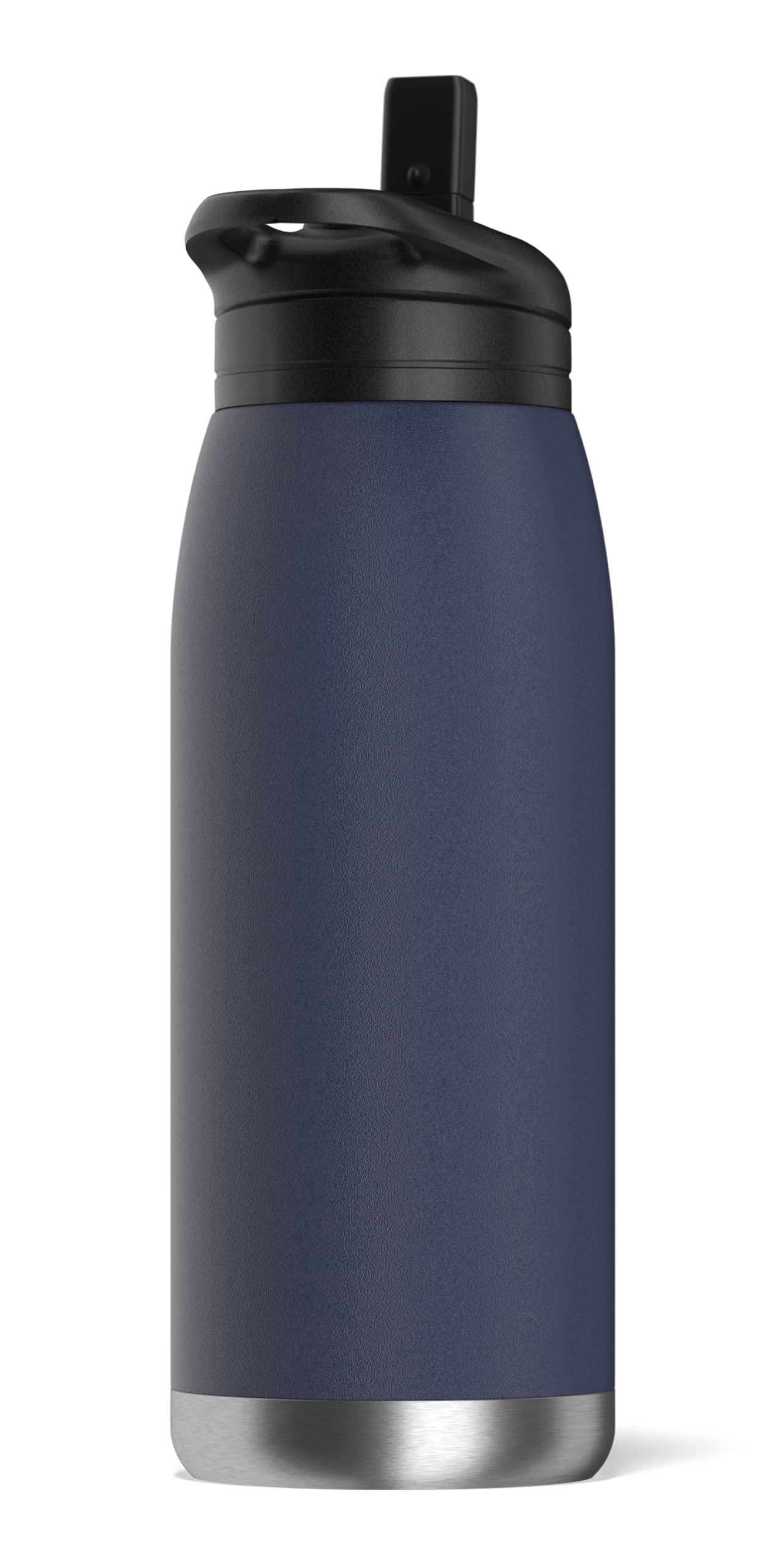 Hydrapeak Flow 32oz Insulated Water Bottle Navy - BPA-Free Stainless Steel with Straw Lid