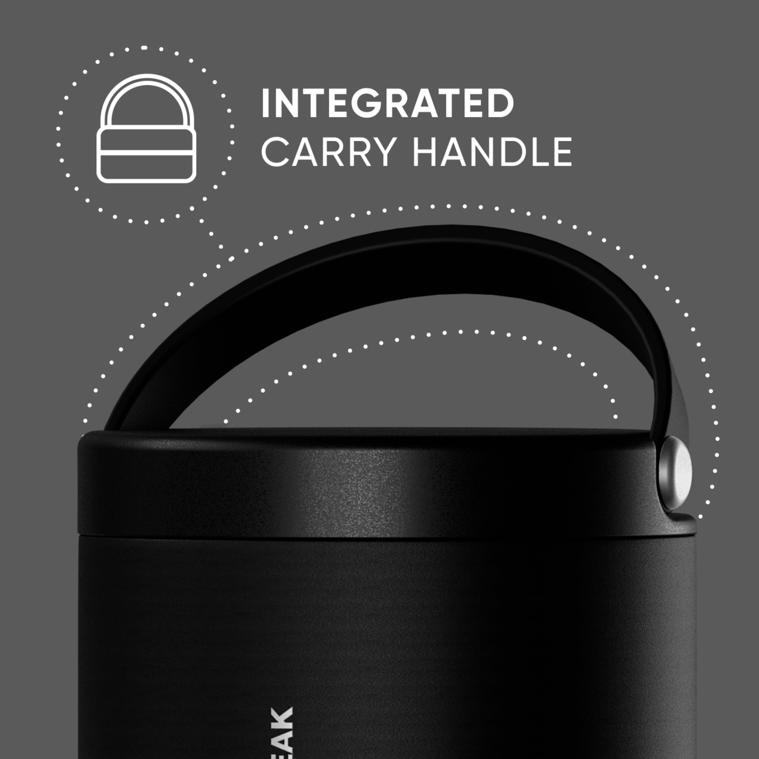 Hydrapeak 18oz Insulated Food Jar - Stainless Steel, Wide Mouth, Leak-Proof, 10H Hot