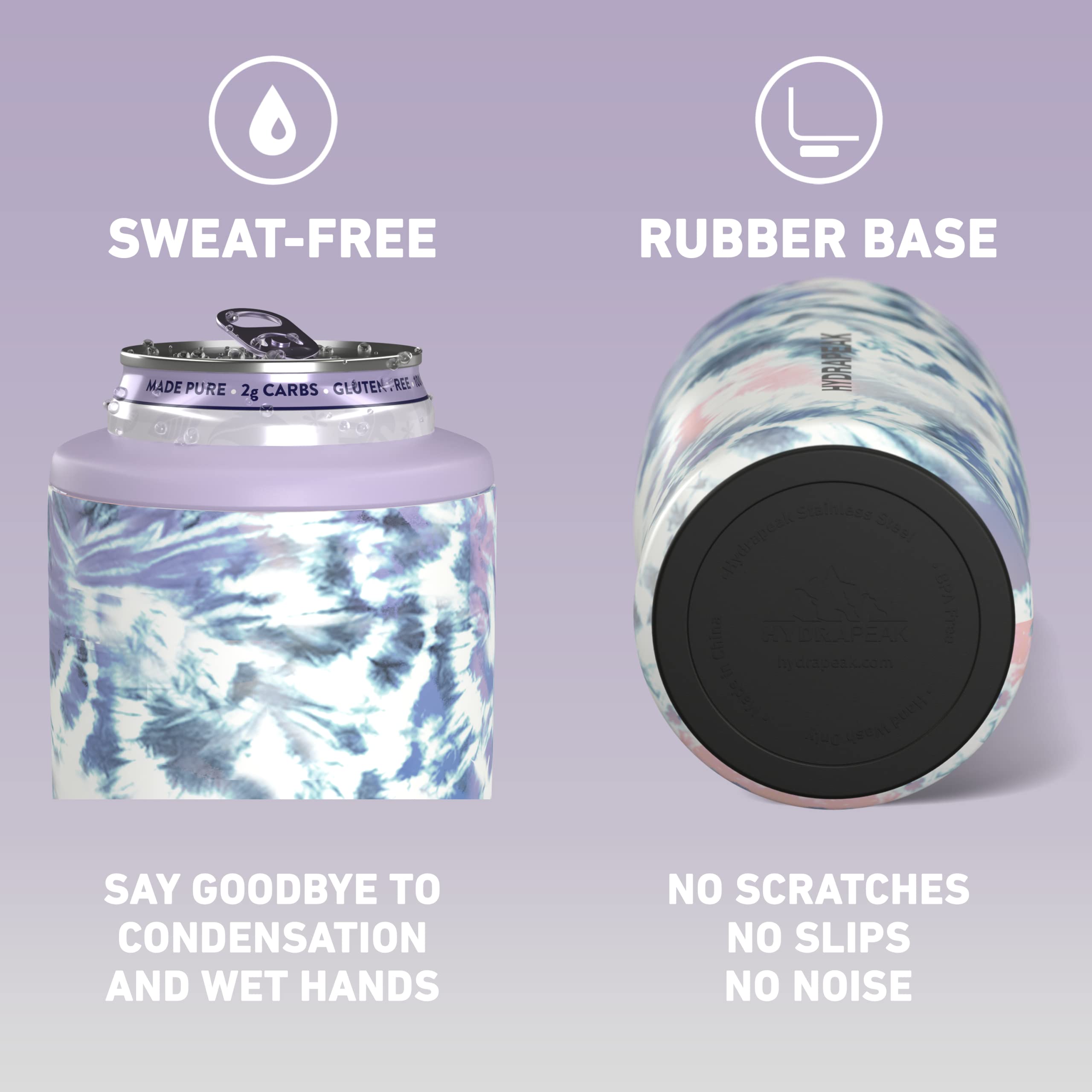 Hydrapeak 4-in-1 Insulated Can Cooler - Dark TieDye